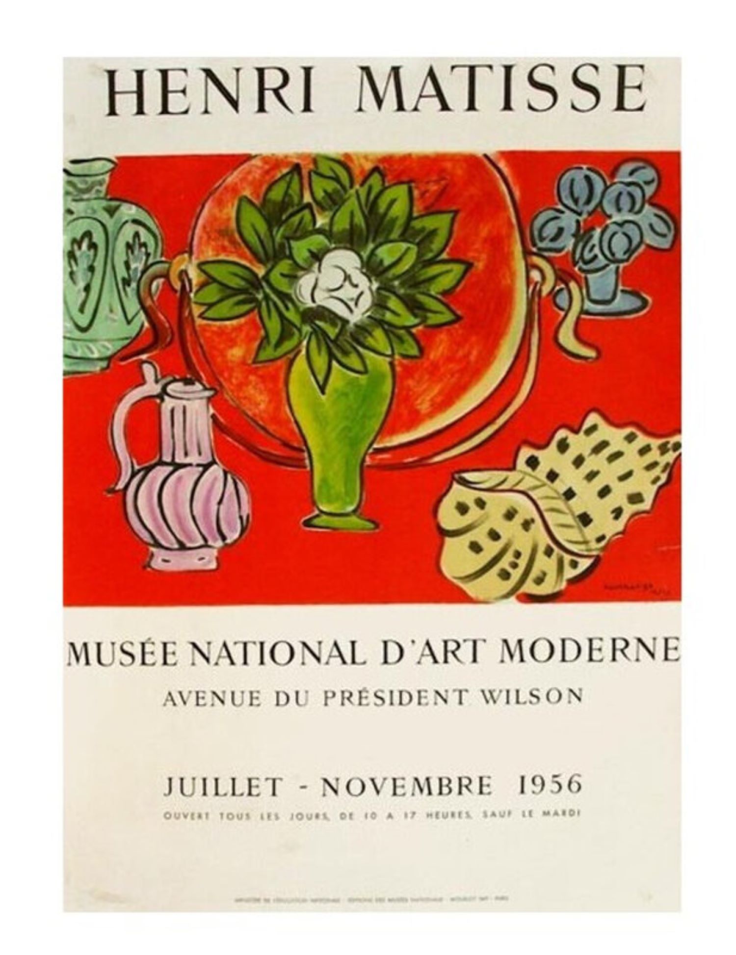 Henri Matisse Musee National d’Art Moderne 1956 Original Stone Lithograph by Henri Matisse