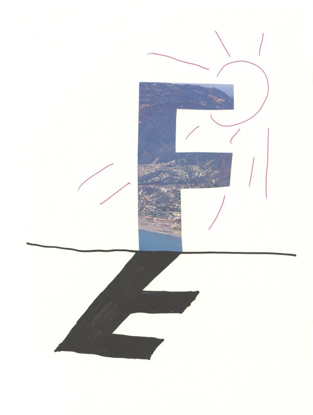 ‘F’ from ‘Hockney’s Alphabet’ by David Hockney