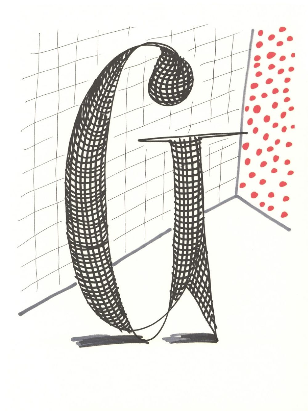 ‘G’ from ‘Hockney’s Alphabet’ by David Hockney