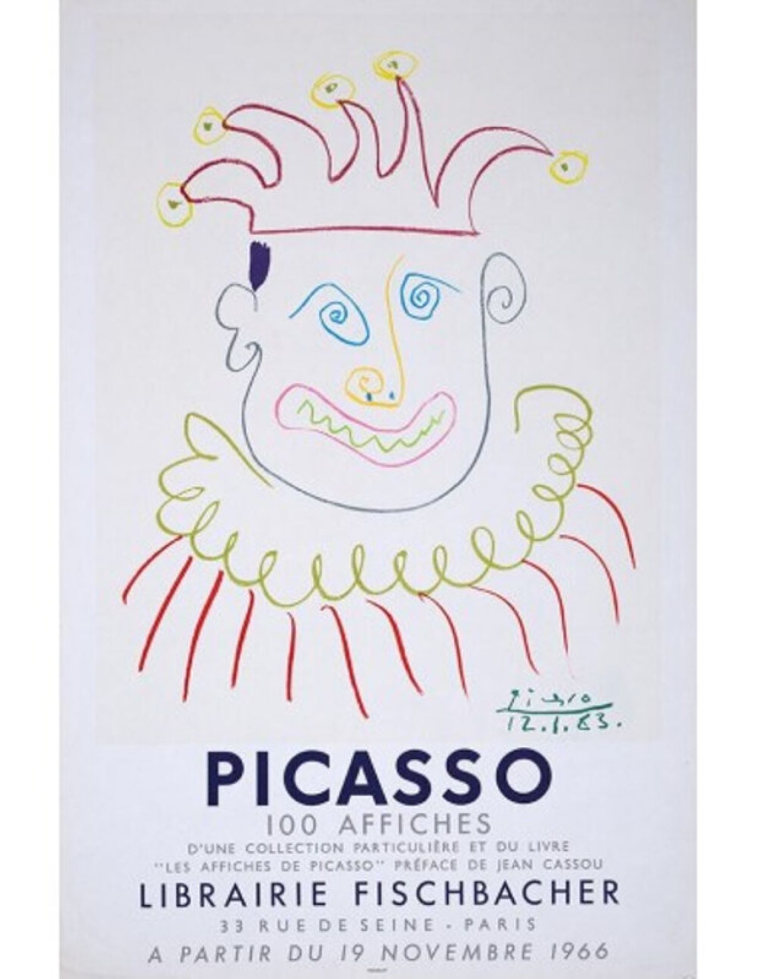 100 Affiches Original Stone Lithograph by Pablo Picasso