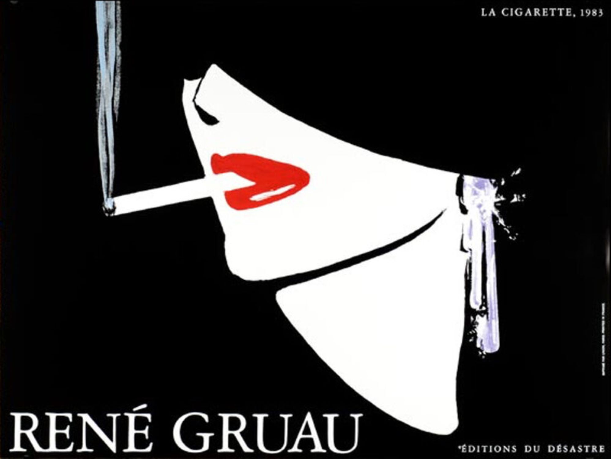 Desastre La Cigarette by René Gruau