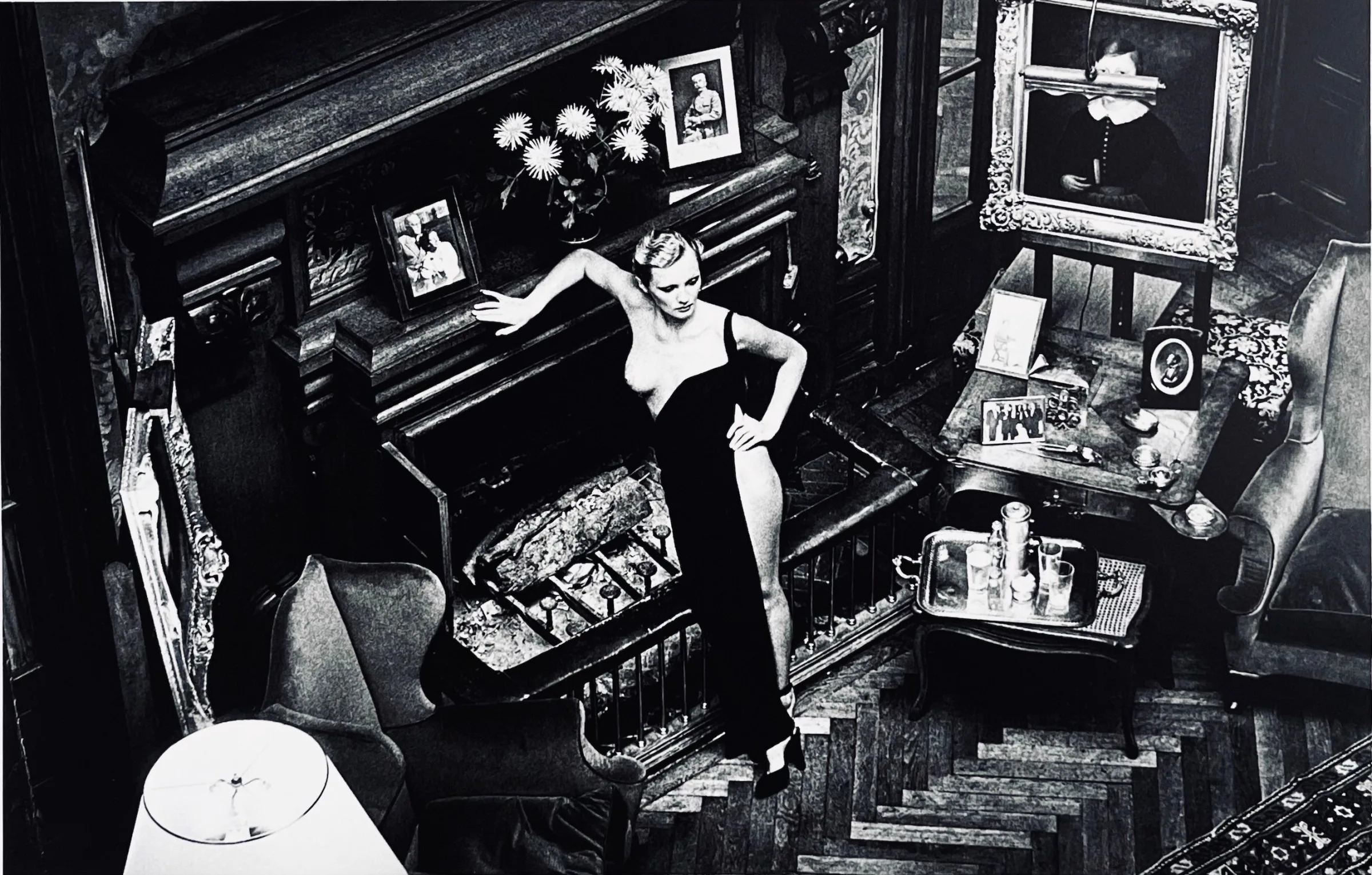 Roselyne, Chateau d’Arcangues (Salon) 1975 by Helmut Newton