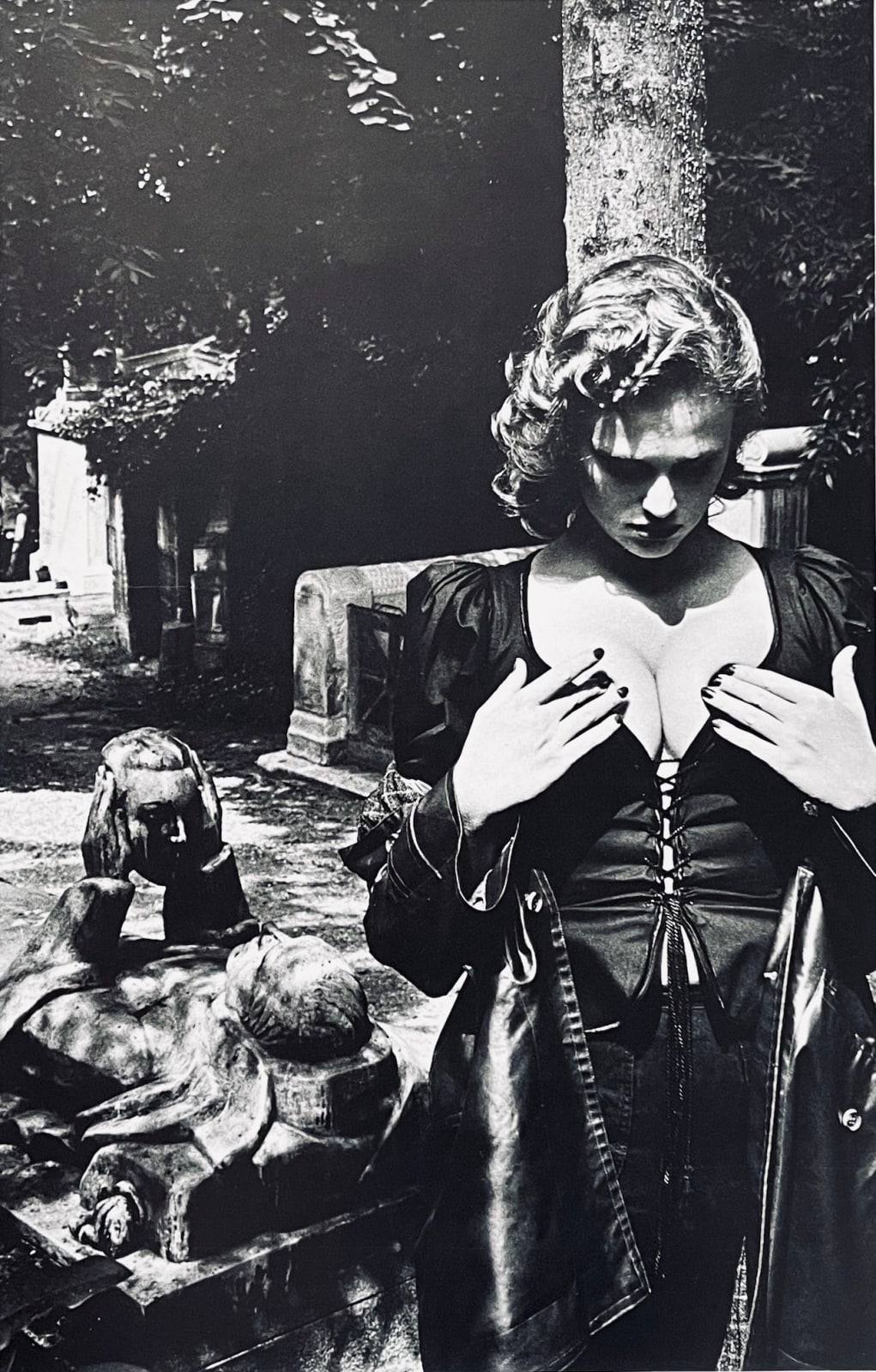 Pere Lachaise, Tomb of Talma, Paris , 1978 by Helmut Newton