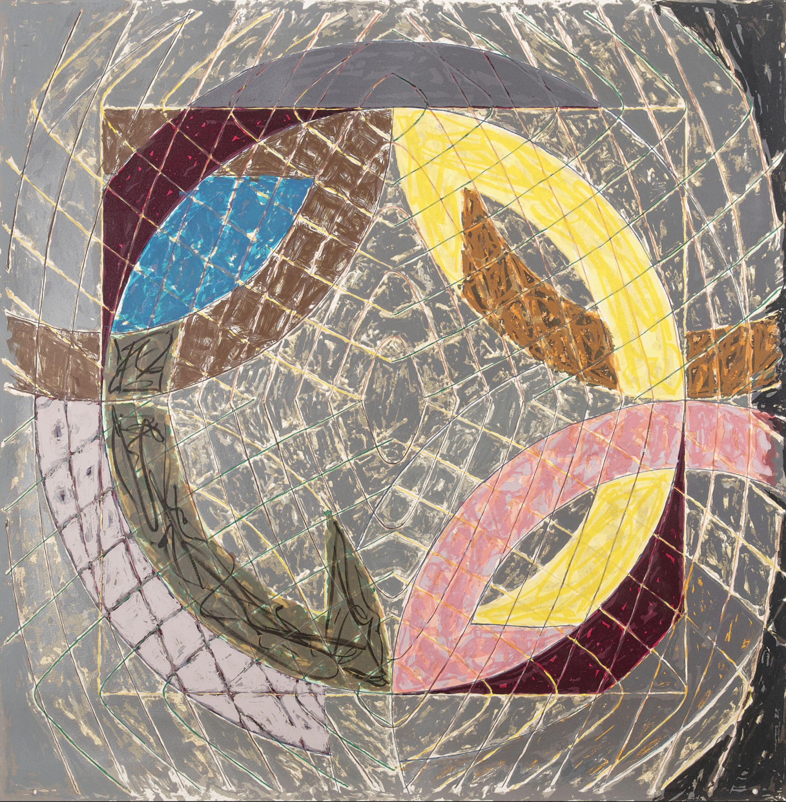 Polar Co-ordinates VIII, from Polar Co-ordinates for Ronnie Peterson by Frank Stella