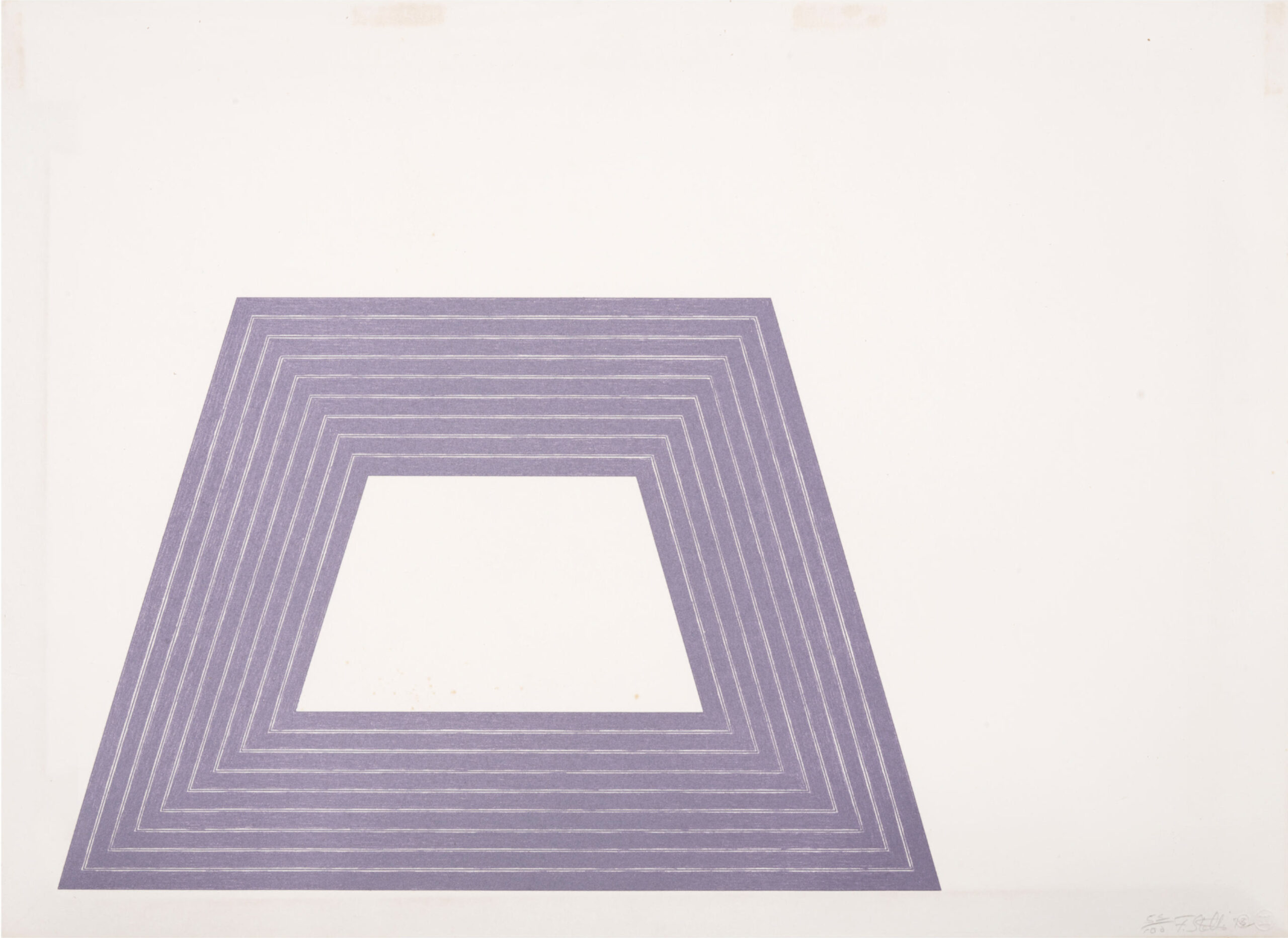 Ileana Sonnabend, from Purple Series by Frank Stella