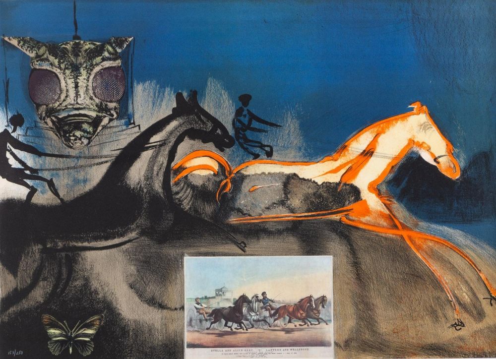 American Trotting Horses No. 2 by Salvador Dalí