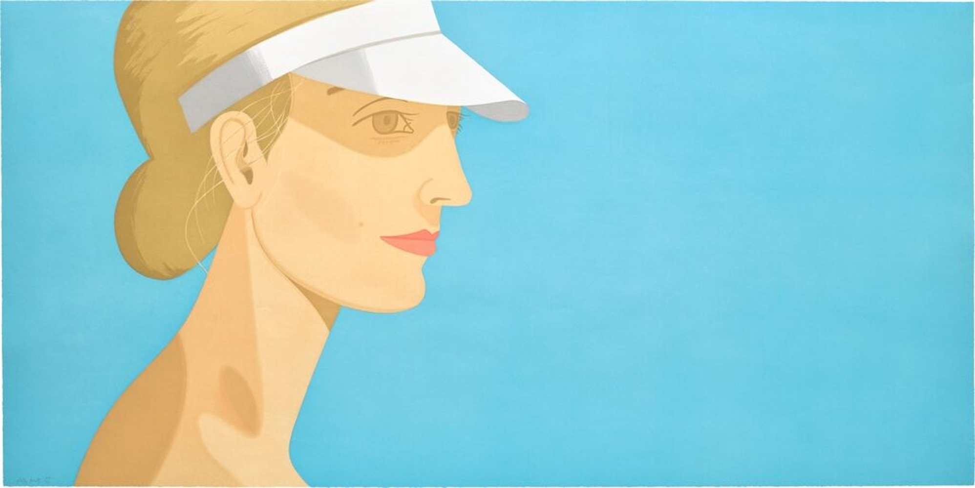 White Visor by Alex Katz