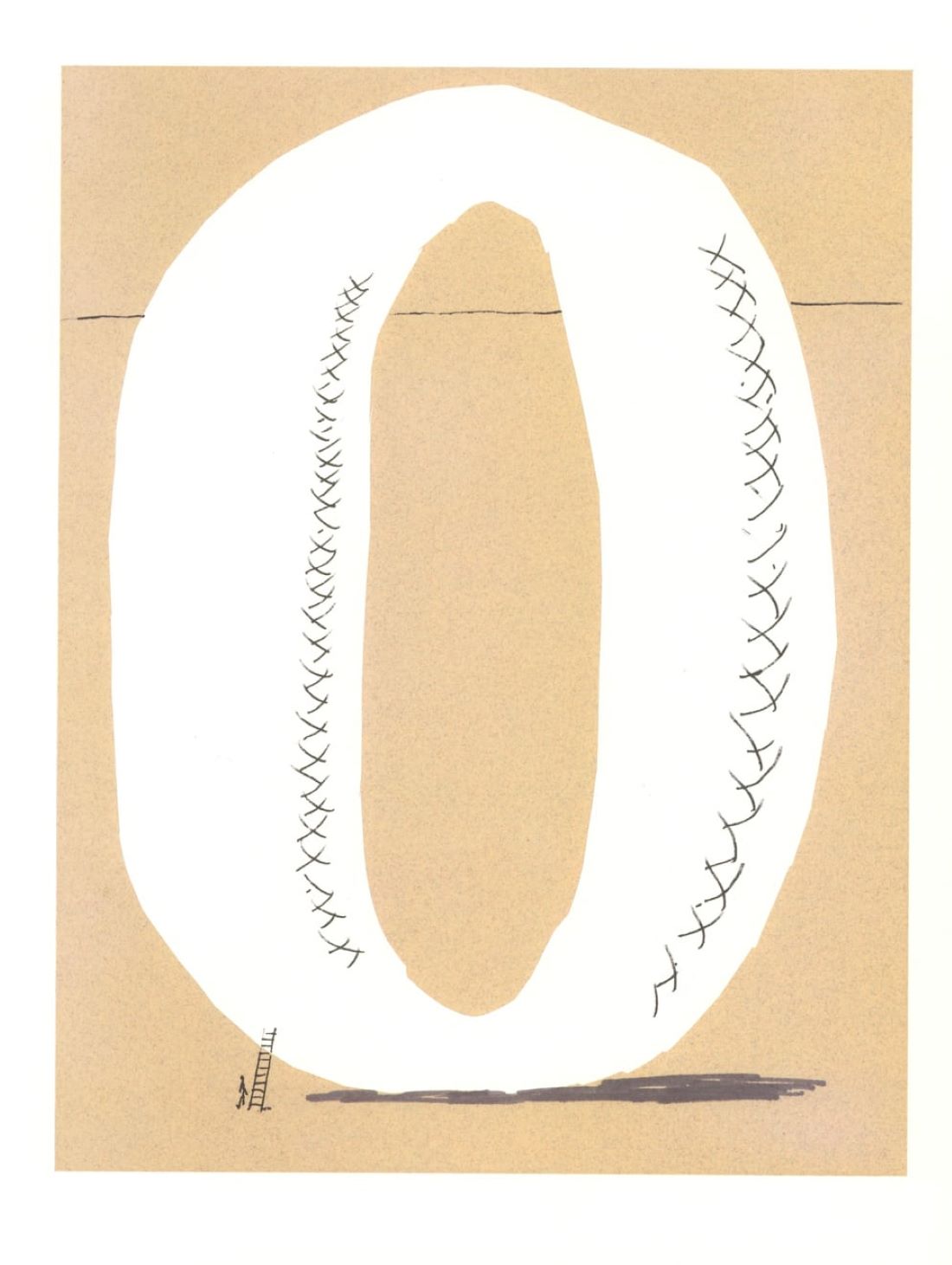 ‘O’ from ‘Hockney’s Alphabet’ by David Hockney