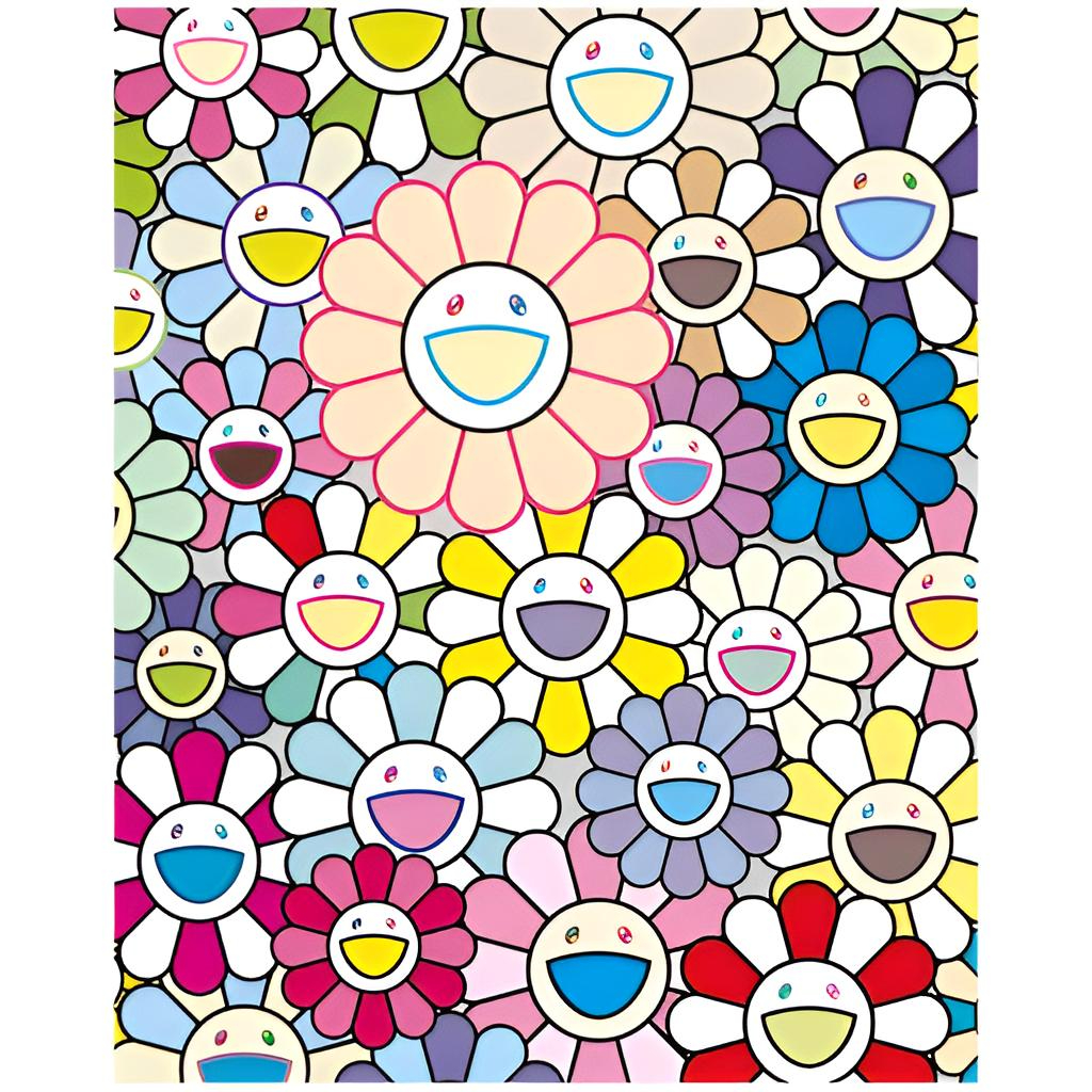 Field of Flowers by Takashi Murakami