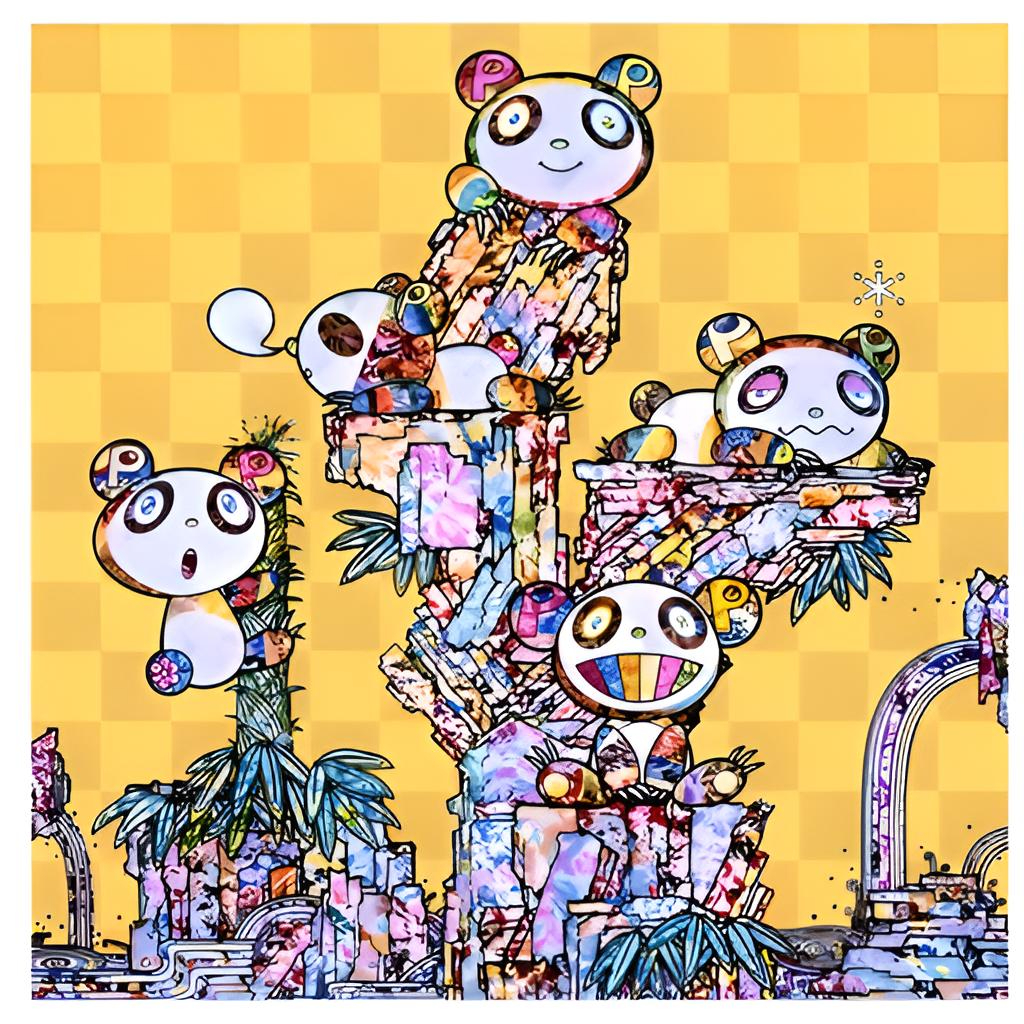 Pandas Panda Cubs Pandas by Takashi Murakami