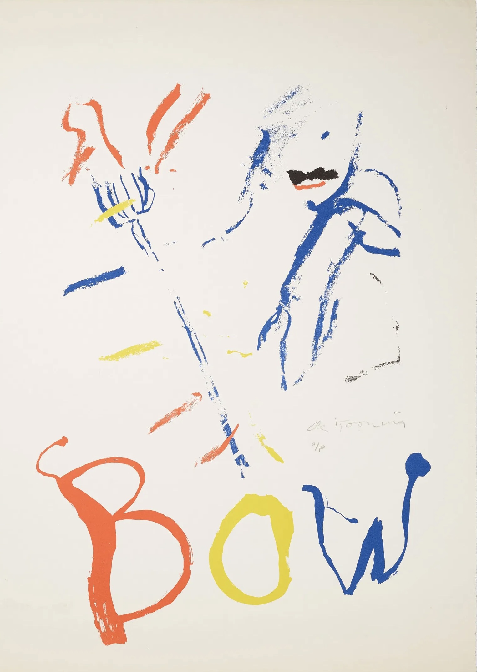 Rainbow: Thelonious Monk, Devil at the Keyboard (AP) by Willem De Kooning