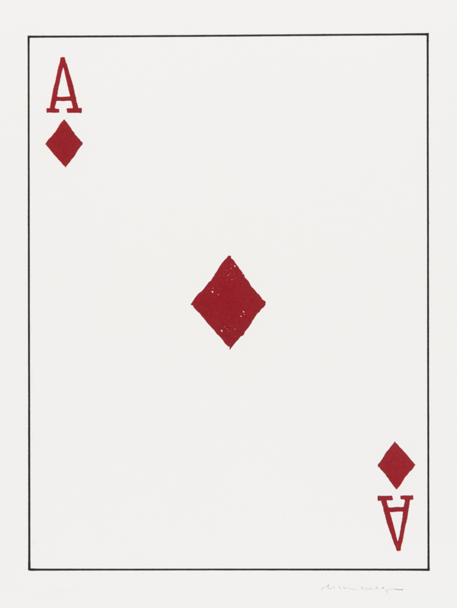 Ace of Diamonds by William Wegman