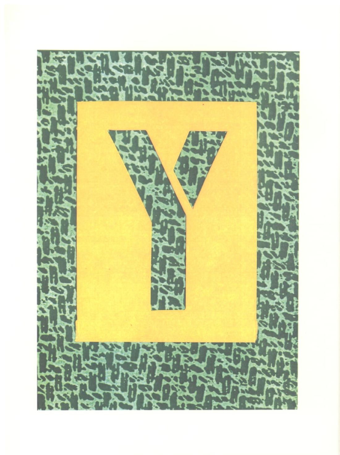 ‘Y’ from ‘Hockney’s Alphabet’ by David Hockney