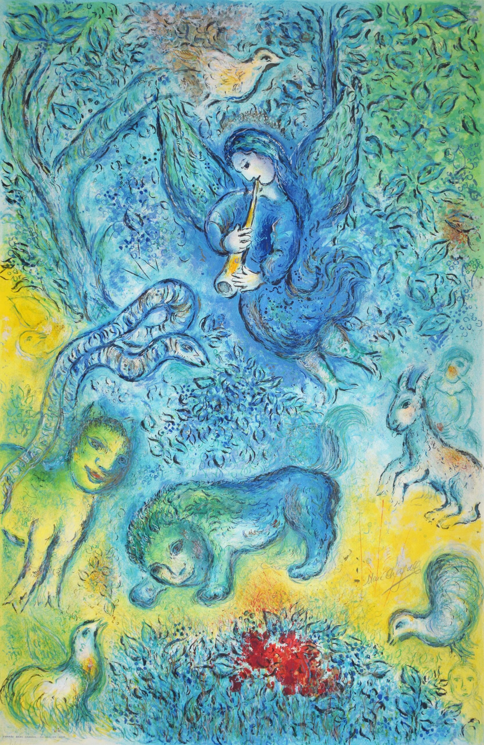 The Magic Flute | La flute enchantée by Marc Chagall