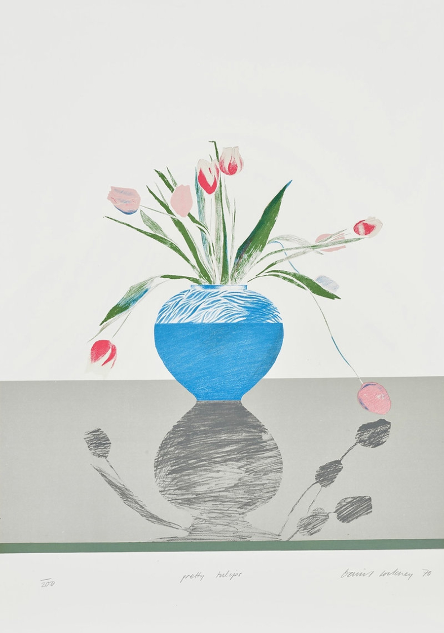 David Hockney Pretty Tulips by David Hockney