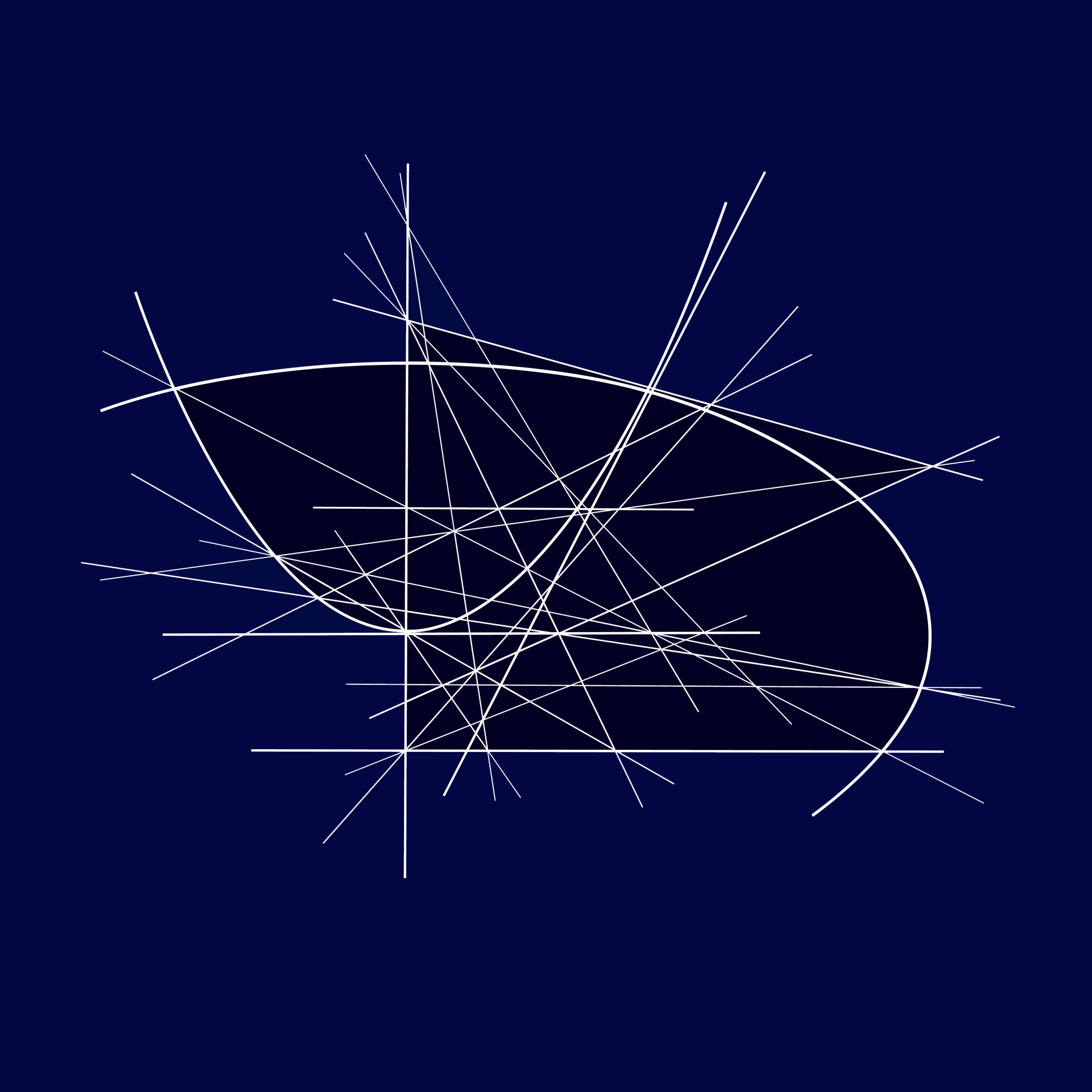 Point of Intersection & Angle of Intersection of Ellipse and Parabola by Clifford Singer