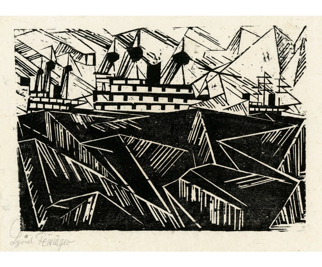 Kriegsflotte, 1 (Warfleet, 1) by Lyonel Feininger