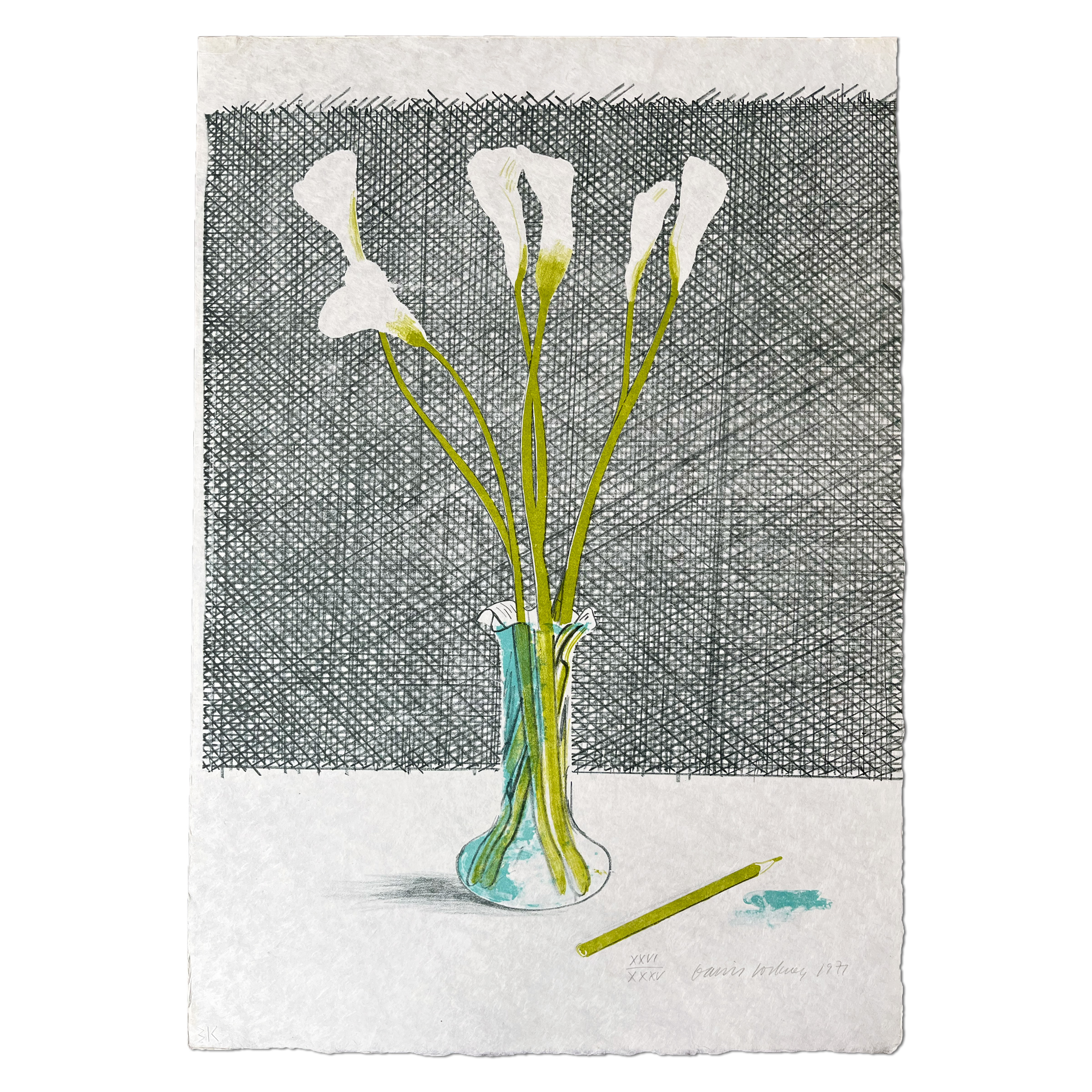 Lillies (from Europäische Grafik No. 7) by David Hockney