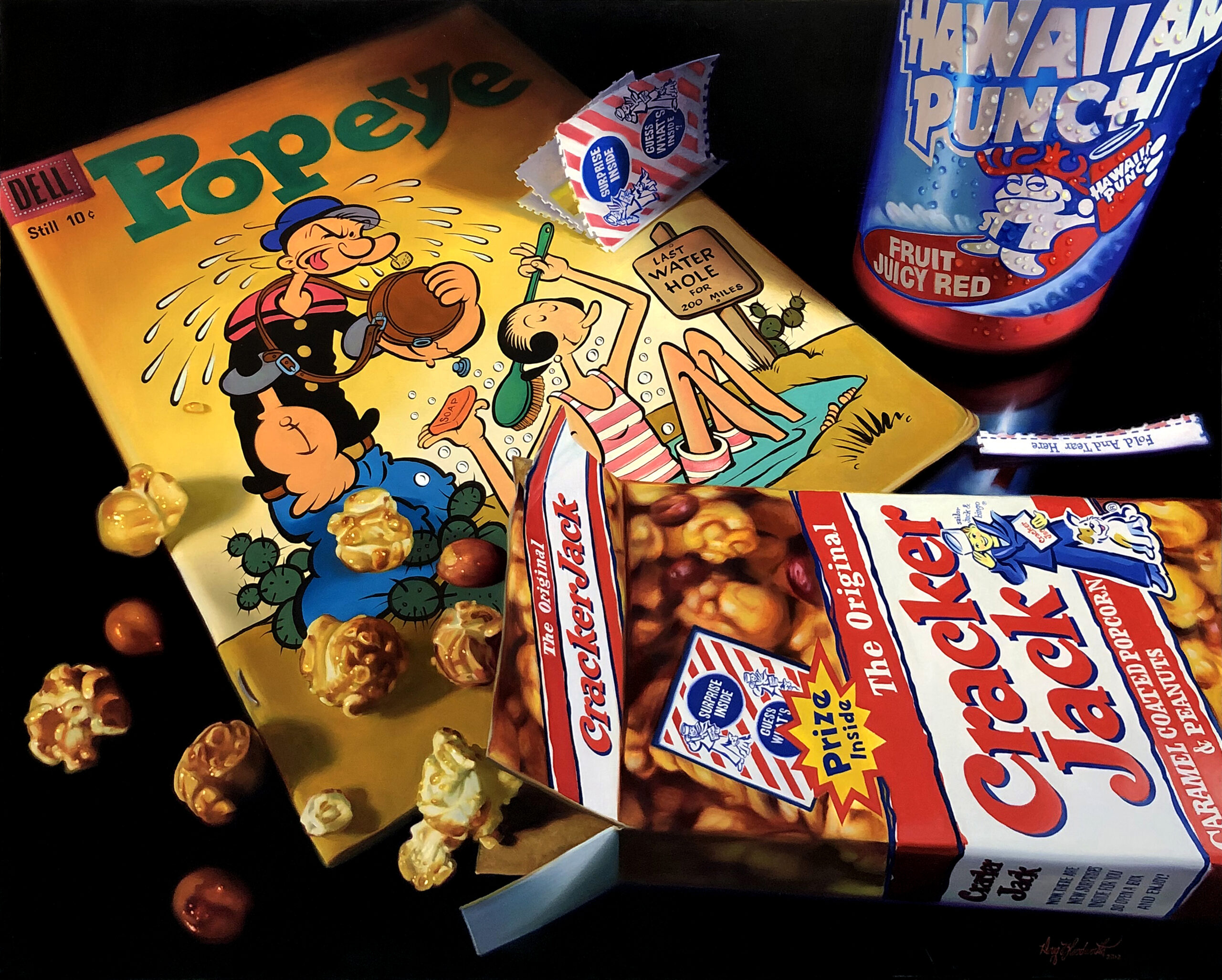 Cracker Jacks (huge original painting), 2012 by Doug Bloodworth