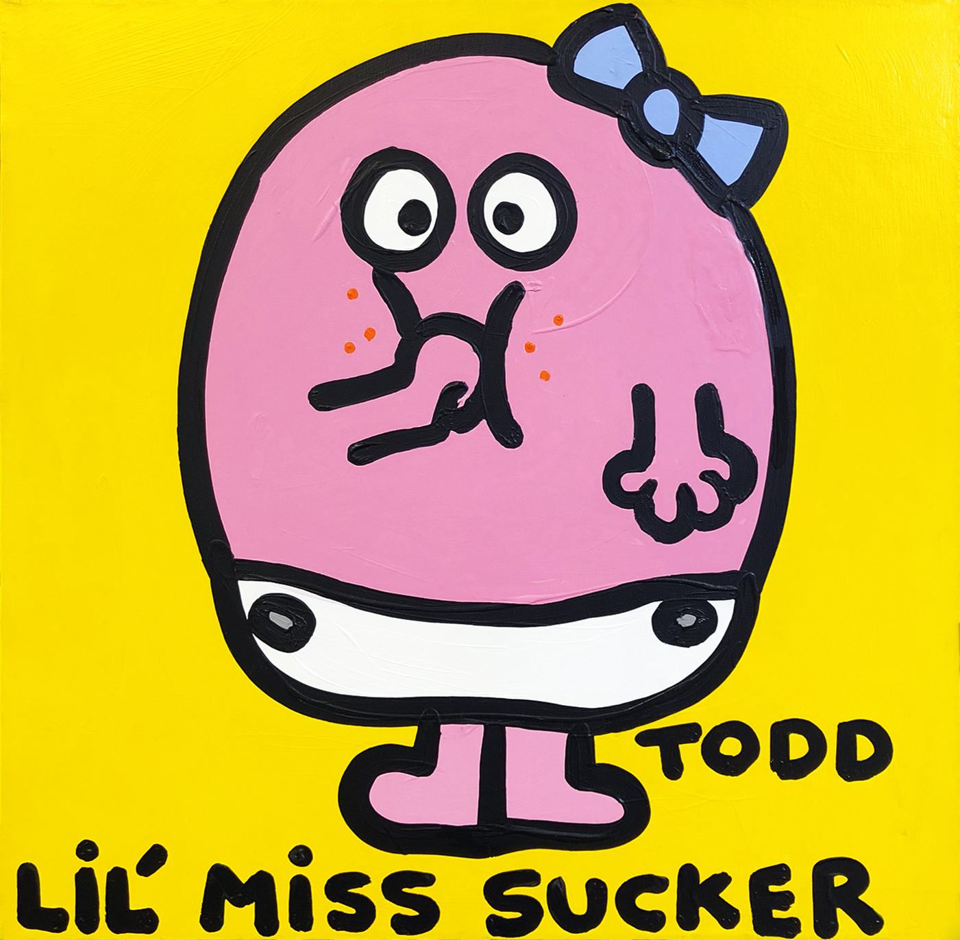 Lil’ Miss Sucker (original painting on canvas) by Todd Goldman