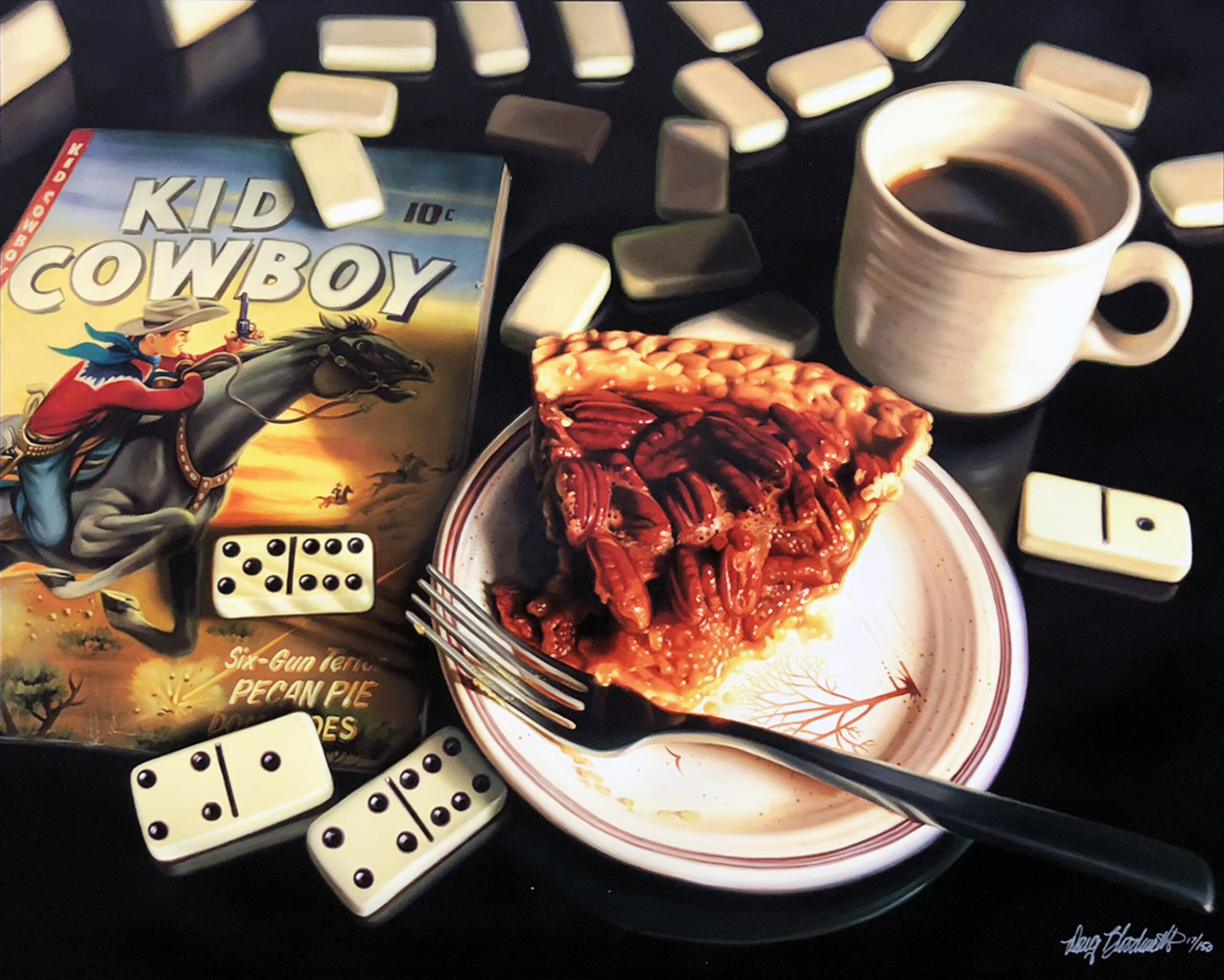 Pecan Pie (large signed giclee on canvas), 2011 by Doug Bloodworth