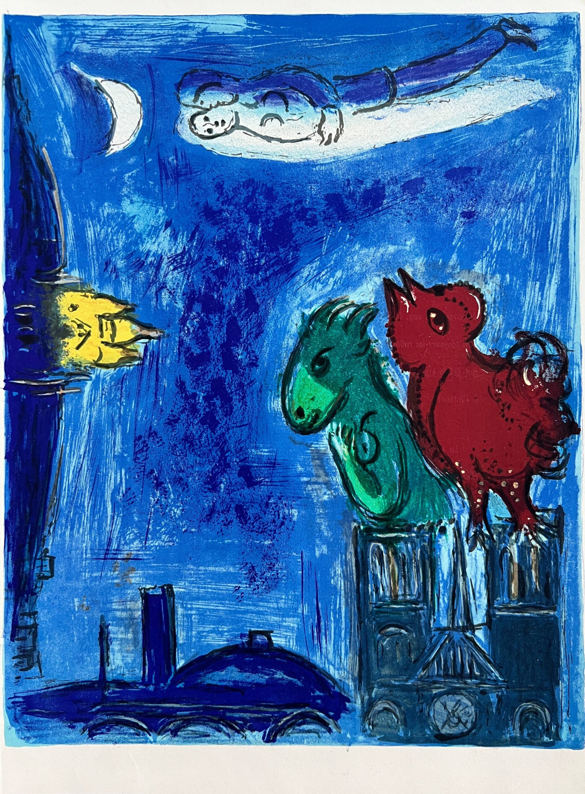 The Monsters of Notre Dame by Marc Chagall