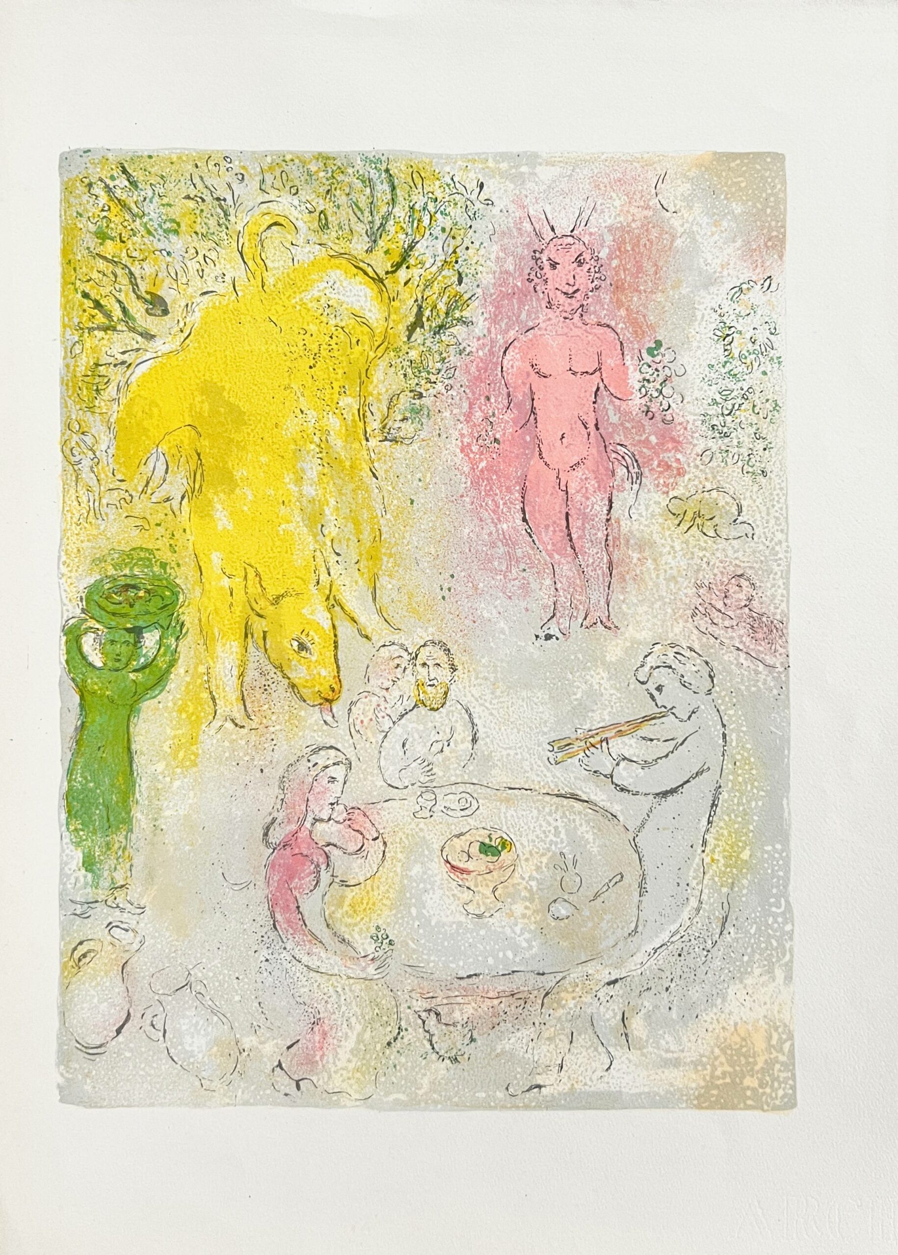 Daphnes and Chloé, Plate XXIII by Marc Chagall