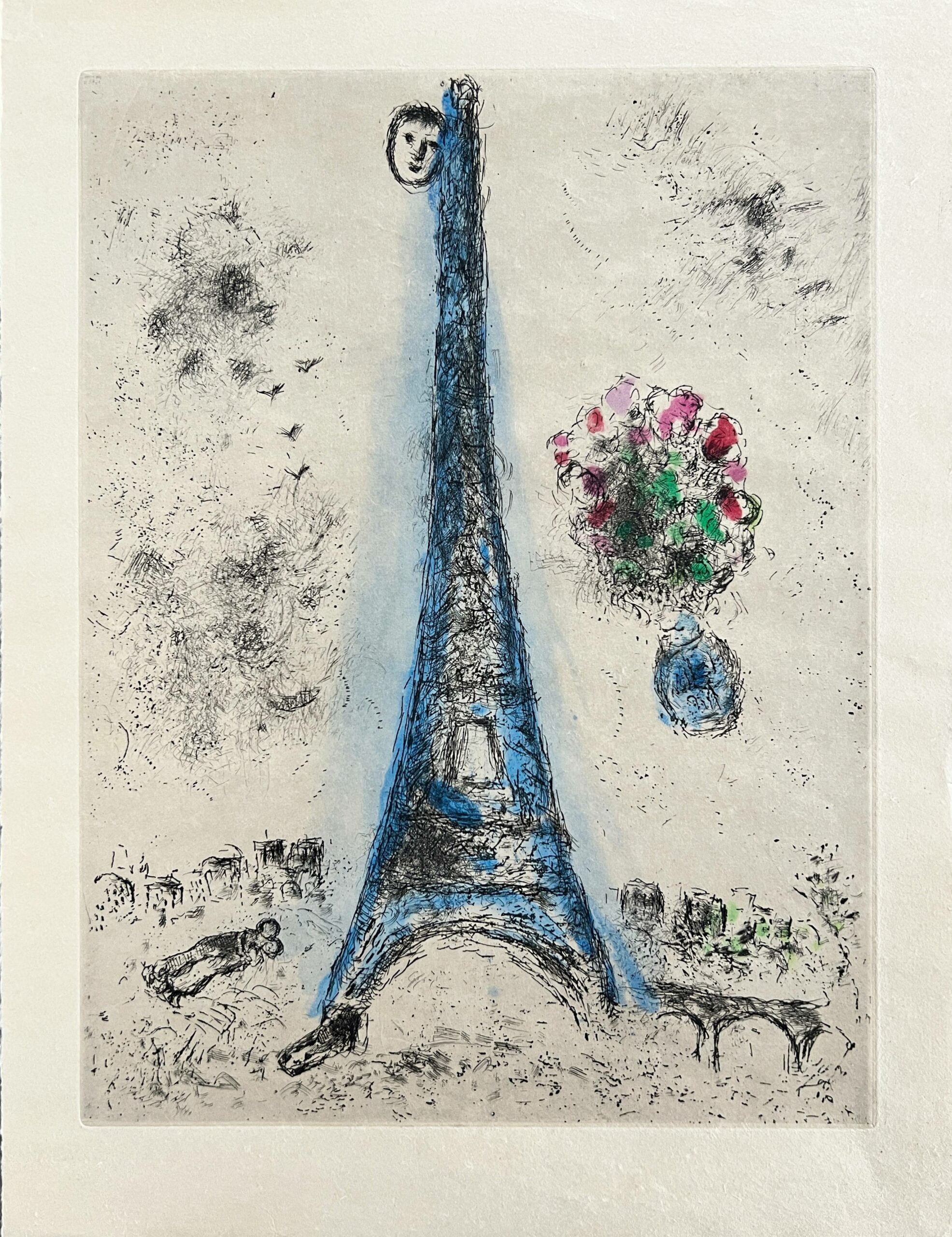 He who says things without saying anything, Plate I by Marc Chagall