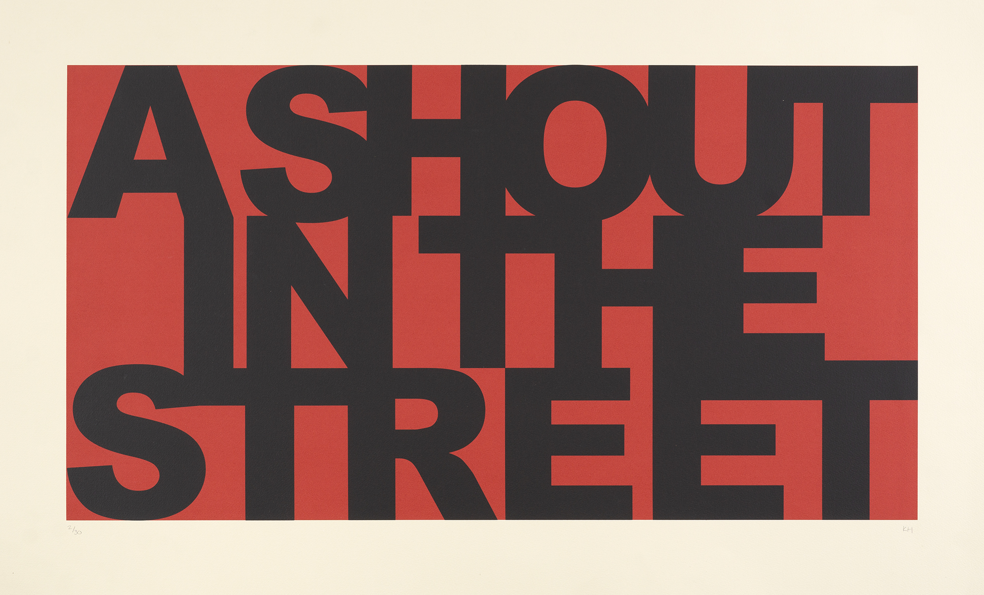 A Shout In The Street by Kenny Hunter