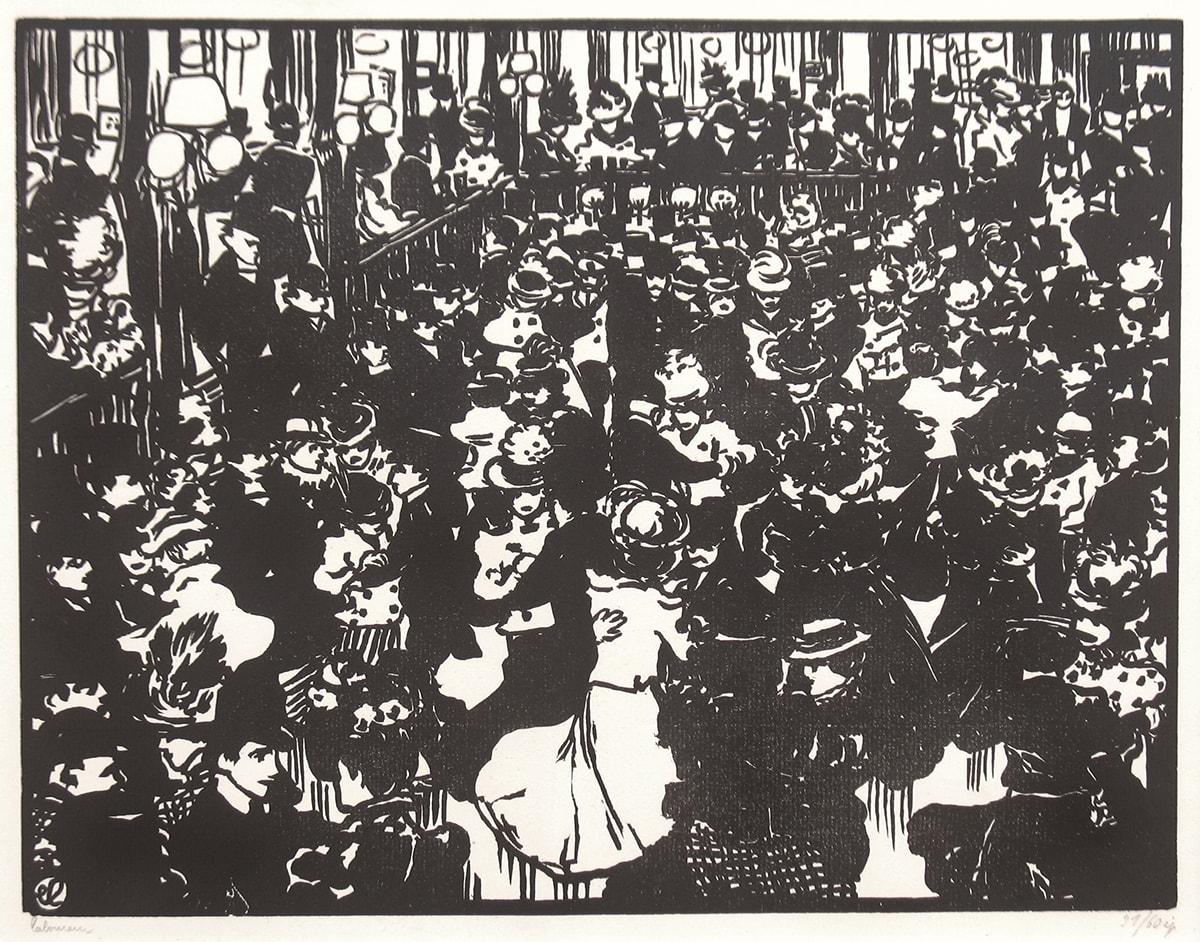 Le Bal Bullier by Jean-Emile Laboureur