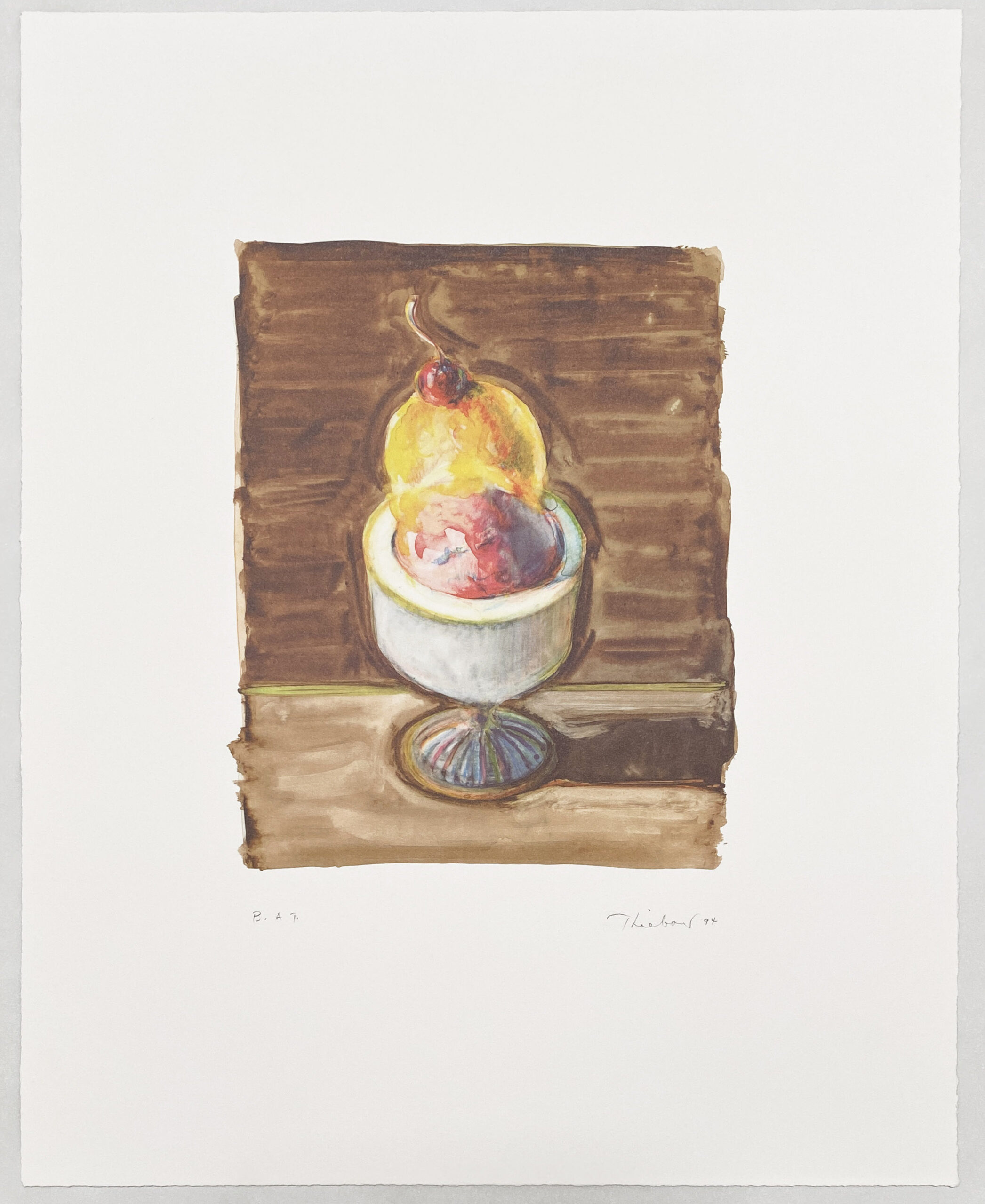 Sorbet, from The Physiology of Taste by Wayne Thiebaud