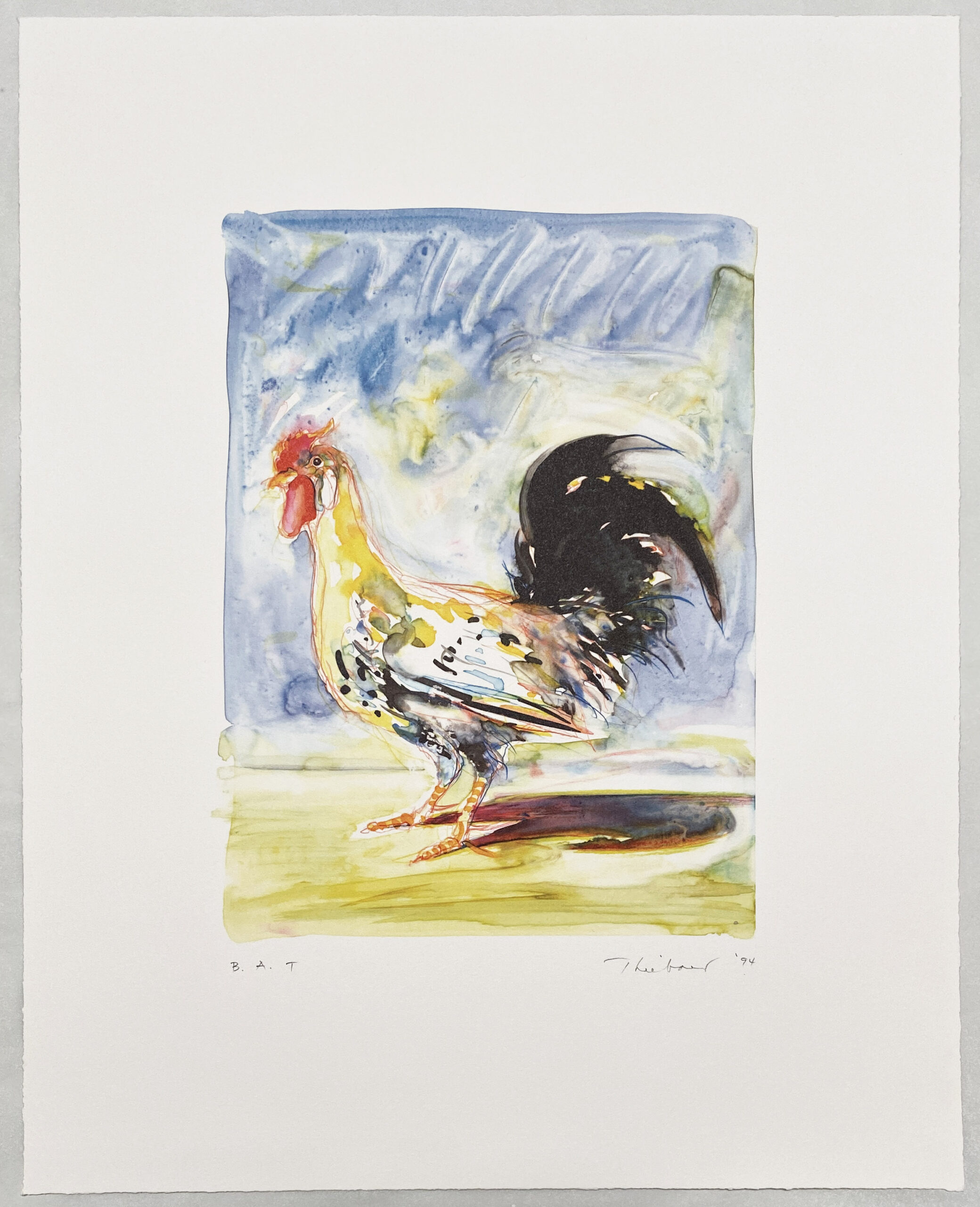 Rooster, from The Physiology of Taste by Wayne Thiebaud