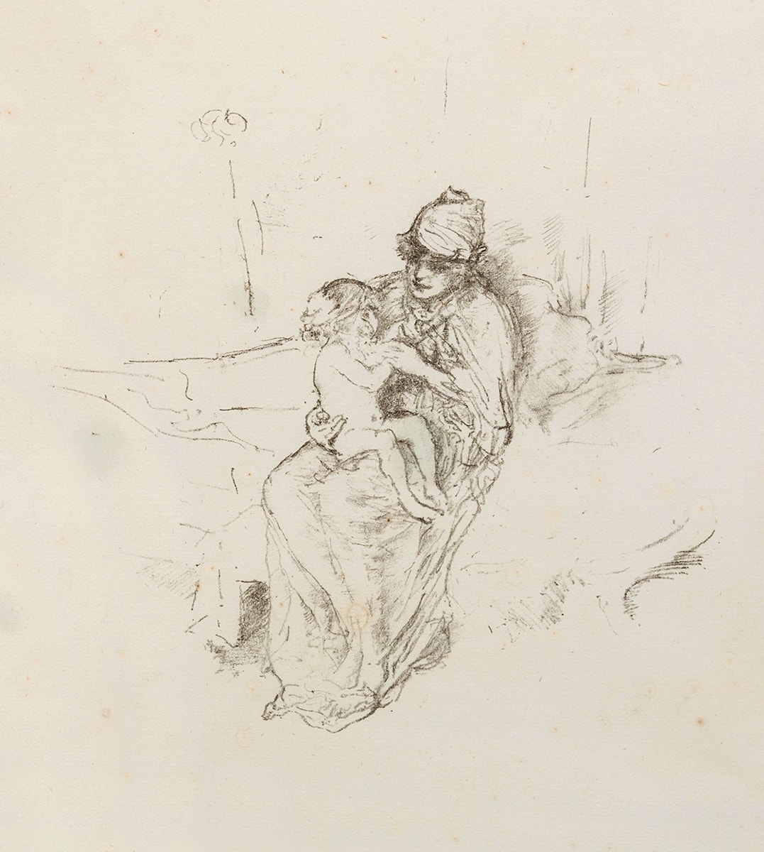 Mother and Child, No.1, 1891 and 1895 by James Abbott McNeill Whistler