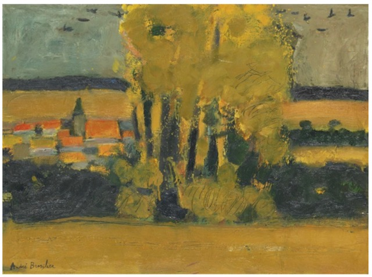 Village de l’aisle en automne by André Brasilier