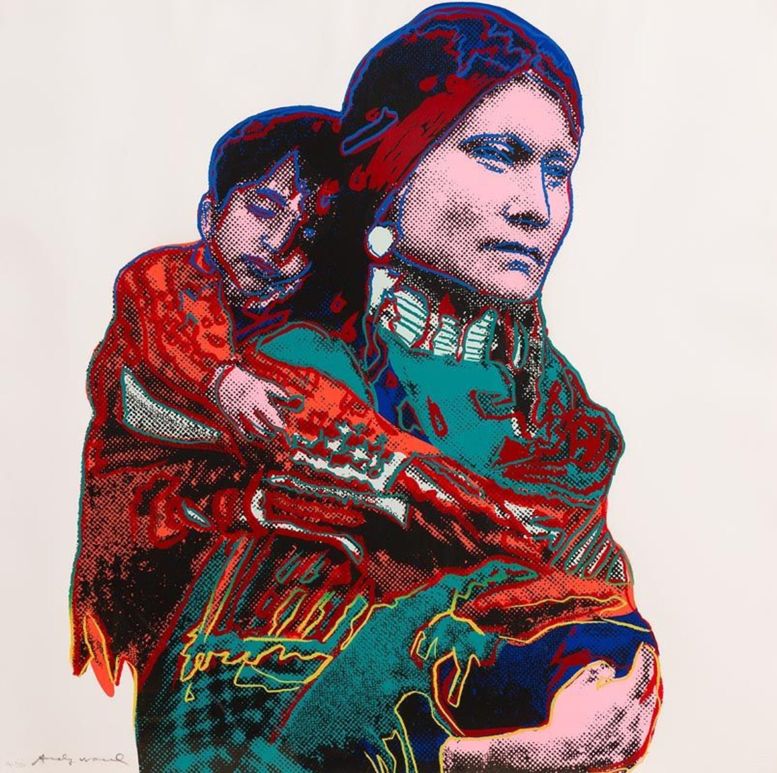 Mother and Child (from Cowboys and Indians) by Andy Warhol