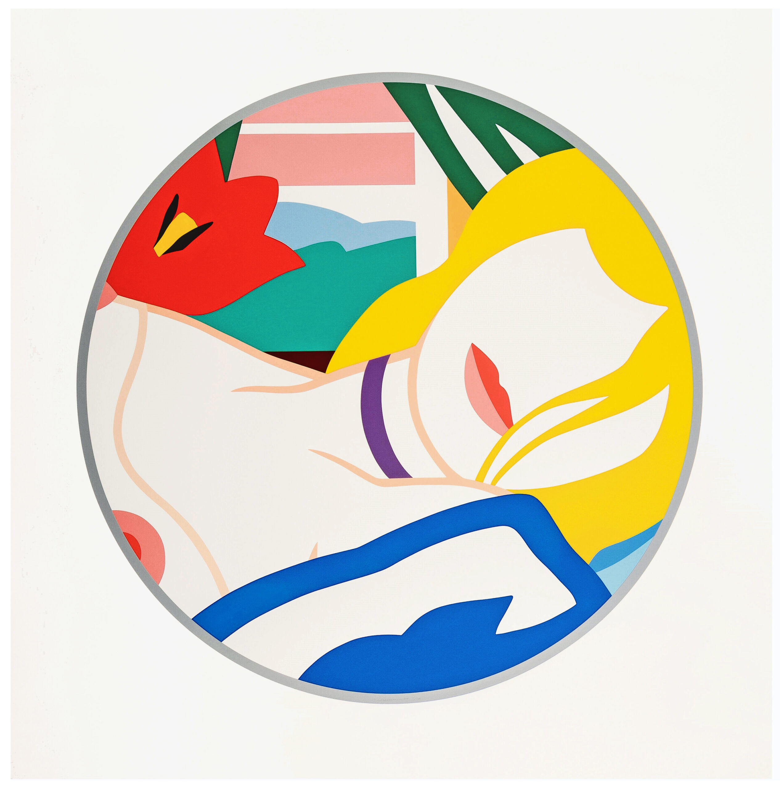 Blonde Vivienne (large hand signed screen print), 1988-89 by Tom Wesselmann