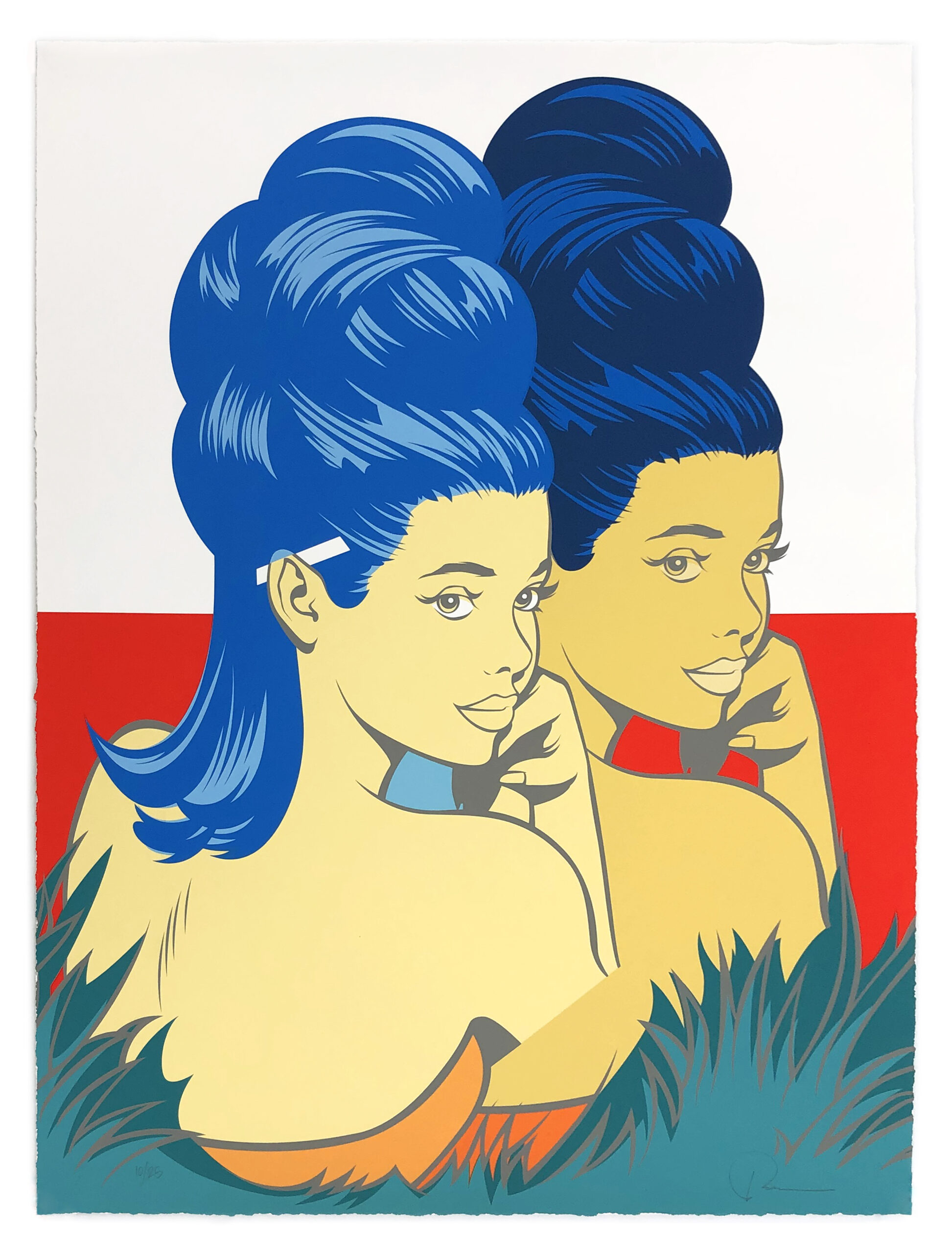 Betty (A), large hand signed screen print by Jordan Nickel (Pose)