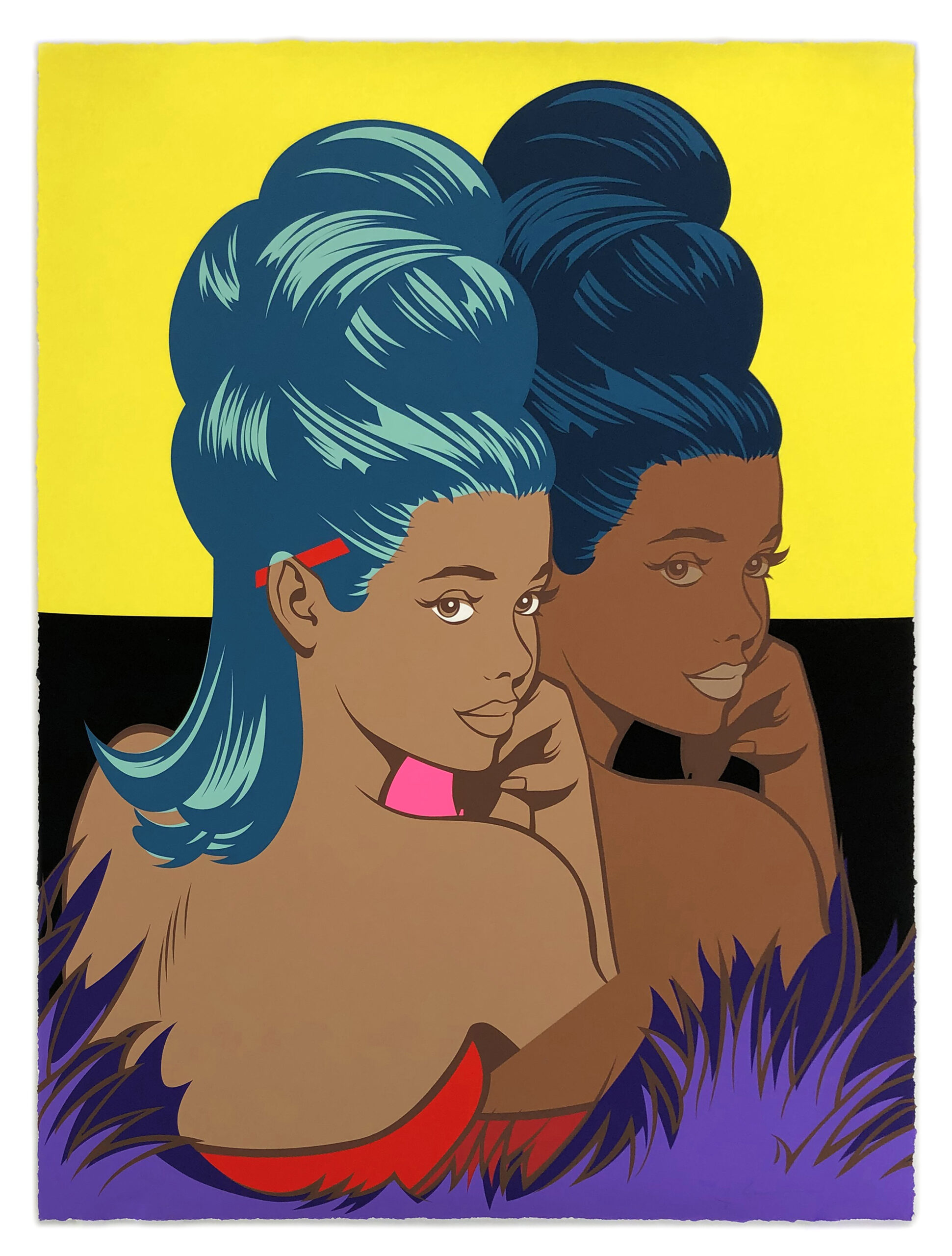 Betty (B), large hand signed screen print by Jordan Nickel (Pose)