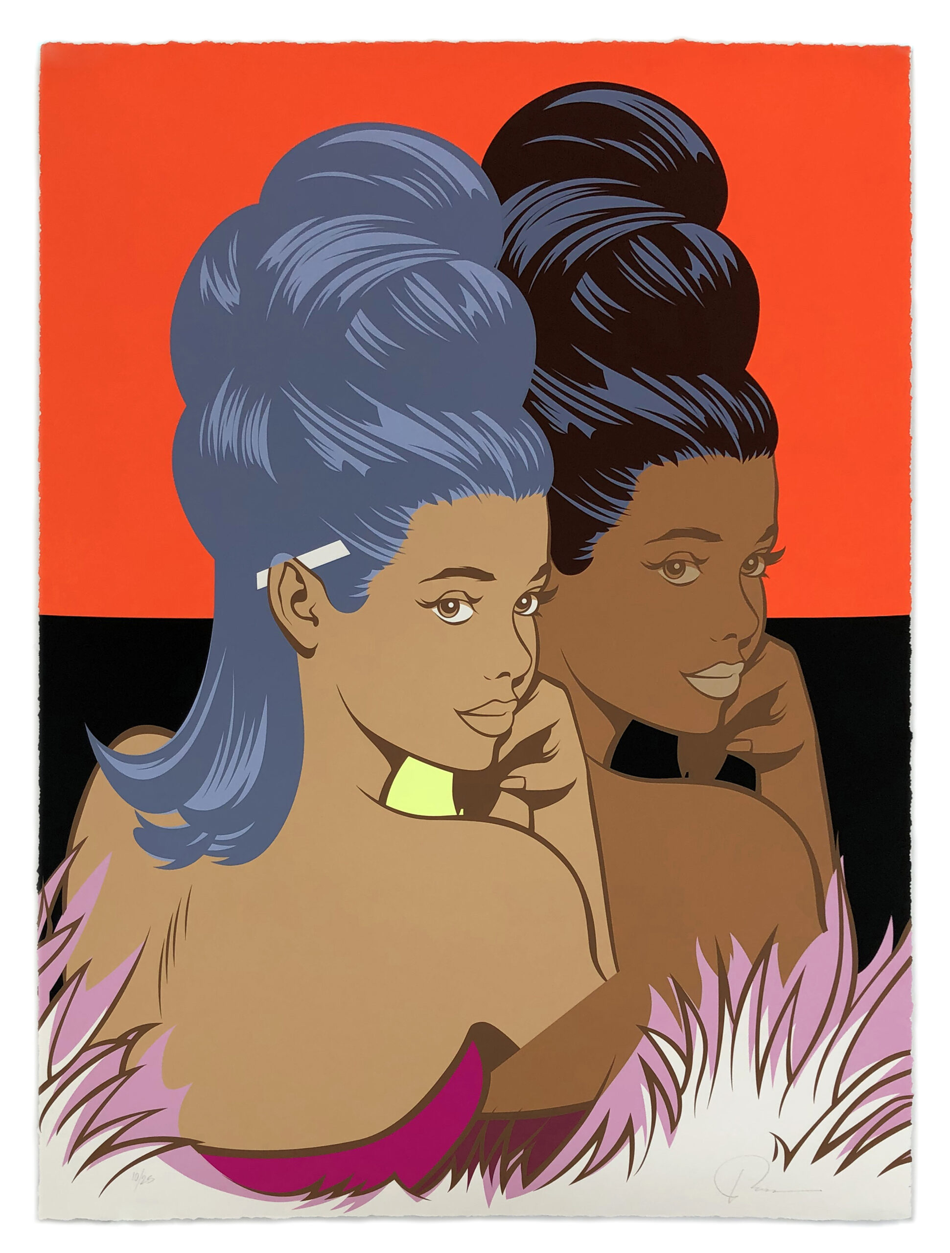 Betty (D), large hand signed screen print by Jordan Nickel (Pose)