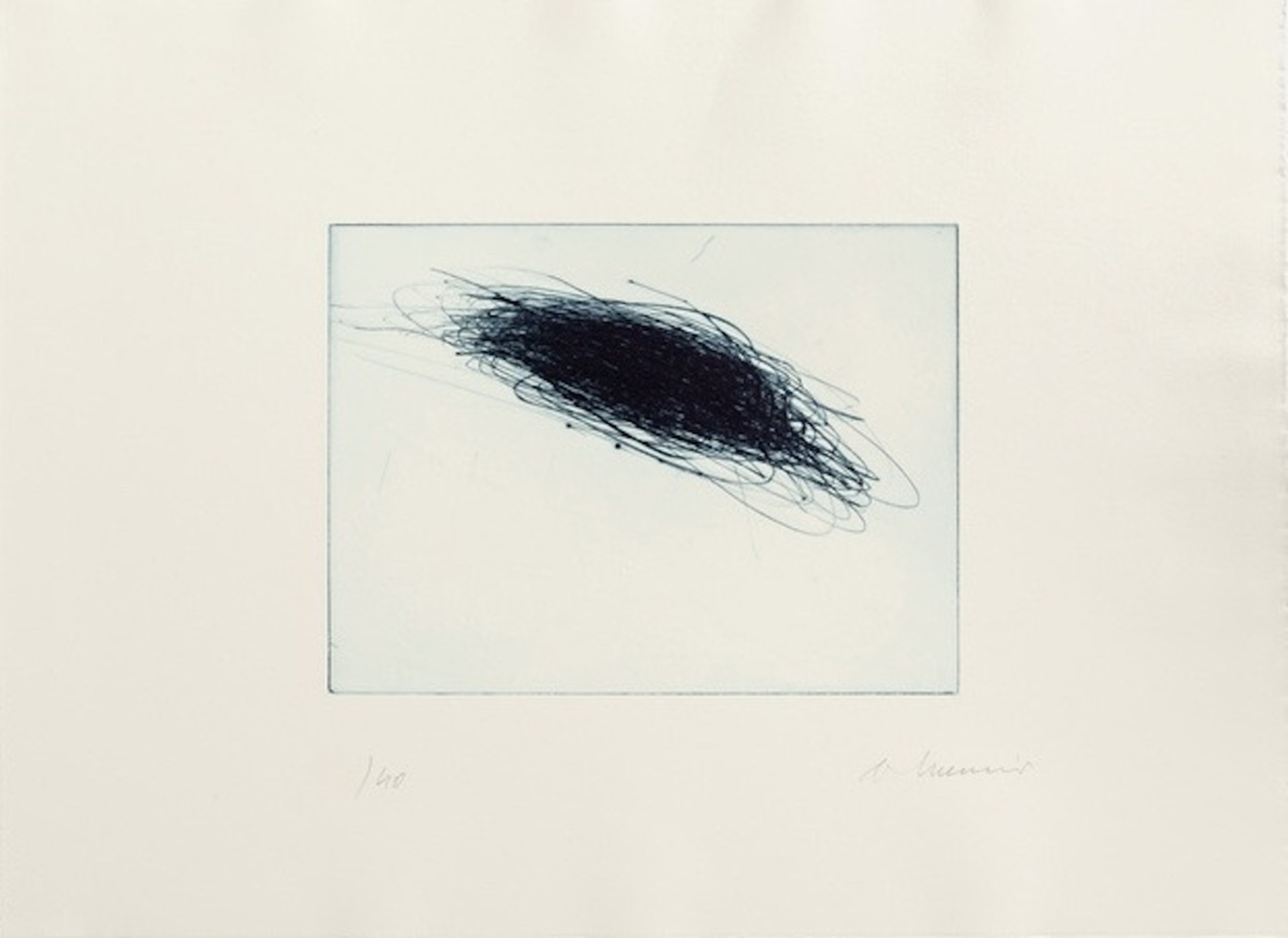 Kosmos III (blau) by Arnulf Rainer