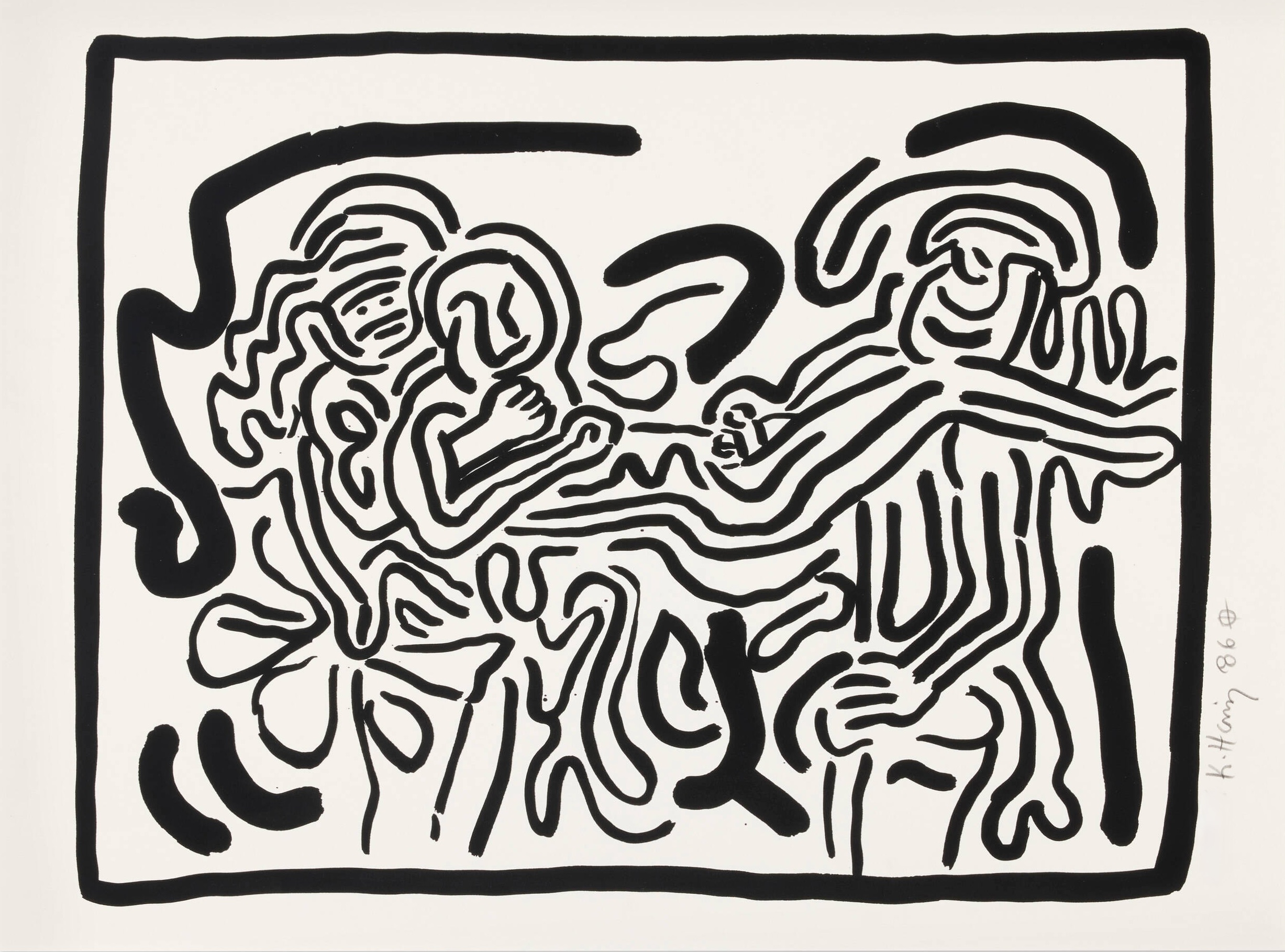 Bad Boys by Keith Haring