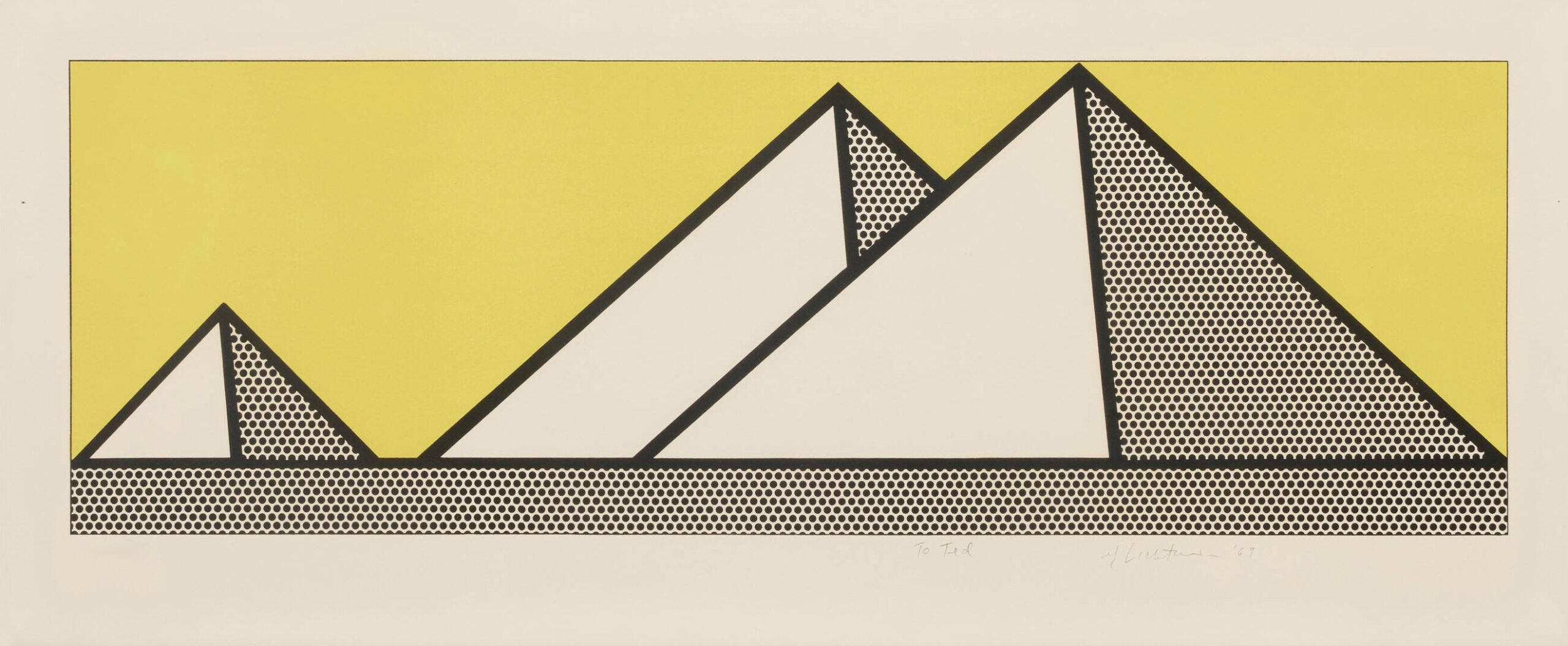 Pyramids by Roy Lichtenstein