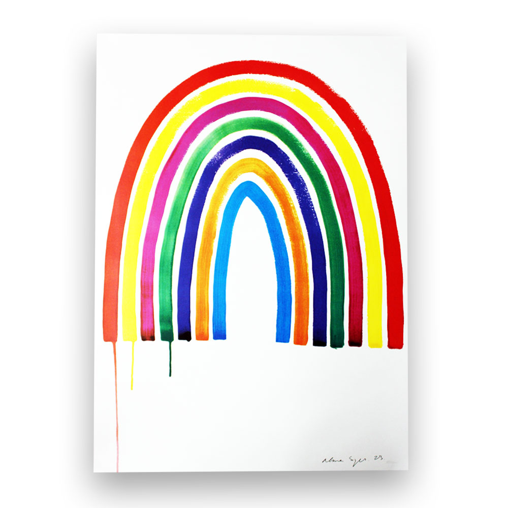 Alma Singer Rainbow Everything is going to be OK SIGNED limited edition for charity by Alma Singer