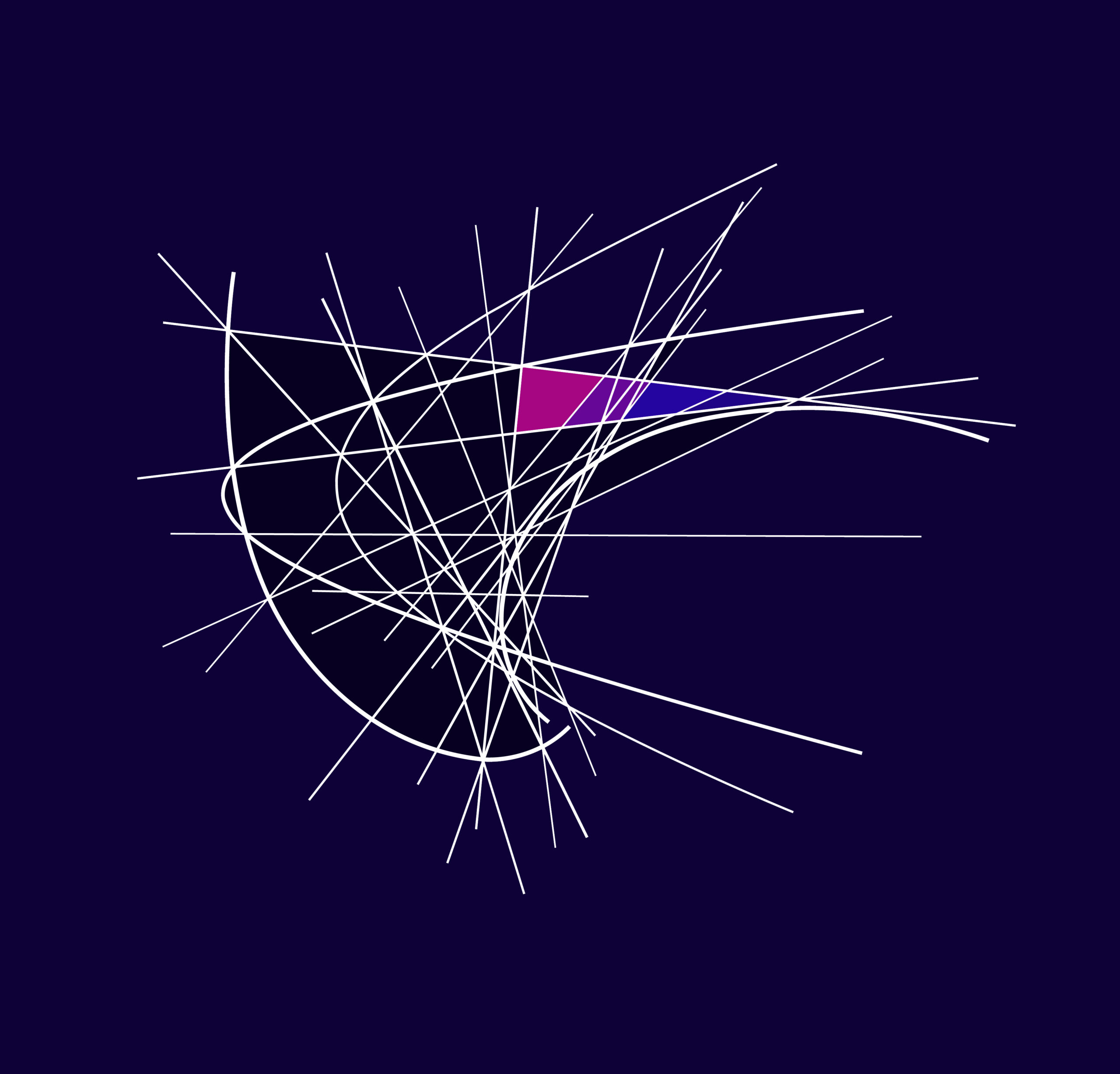 Evolute Curve with Parabola by Clifford Singer