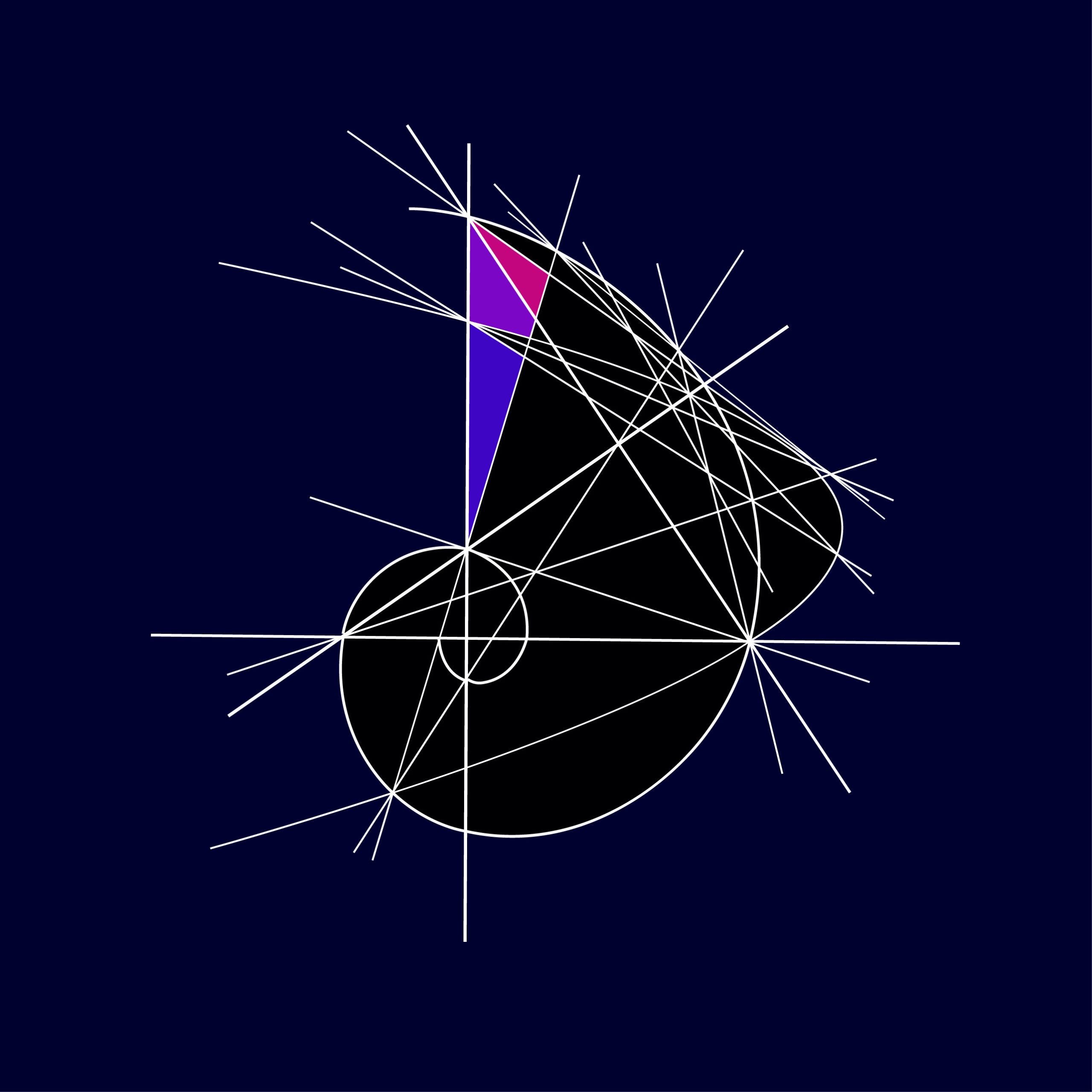 Logarithmic Spiral with Parabola by Clifford Singer