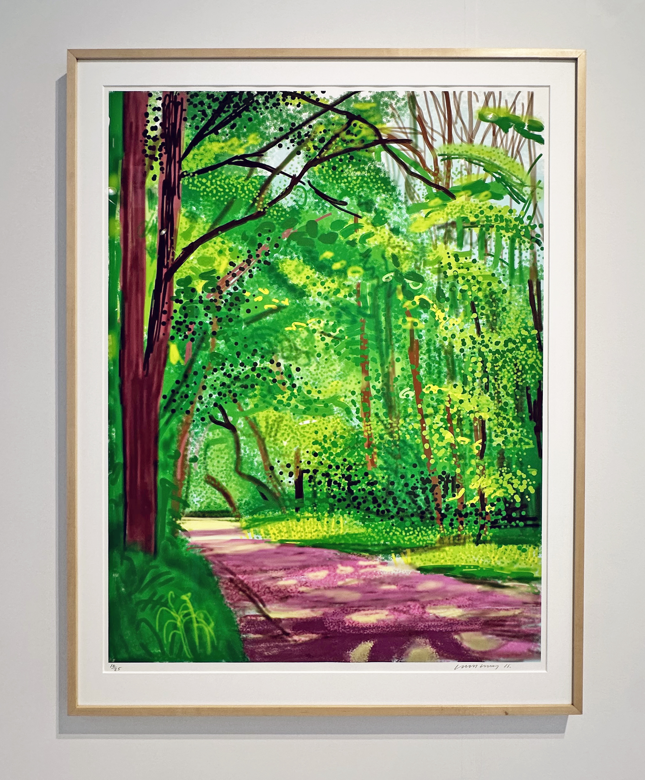 The Arrival of Spring in Woldgate, East Yorkshire in 2011 (twenty eleven)-28 April by David Hockney