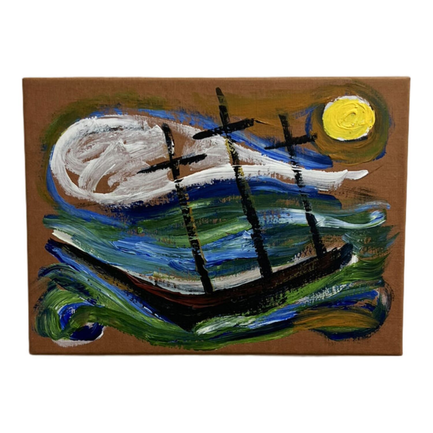 Untitled (Sailing Away) by Billy Childish