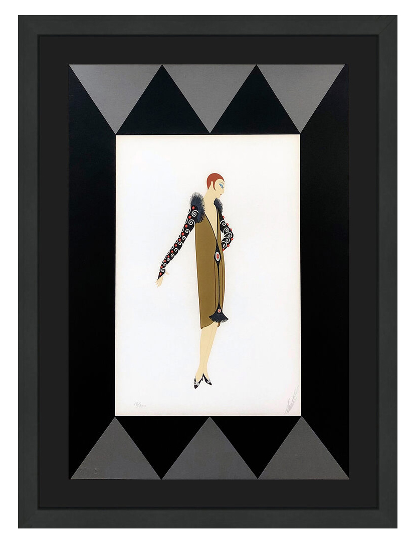 Manhattan Mary II (framed hand signed serigraph), 1986 by Erte