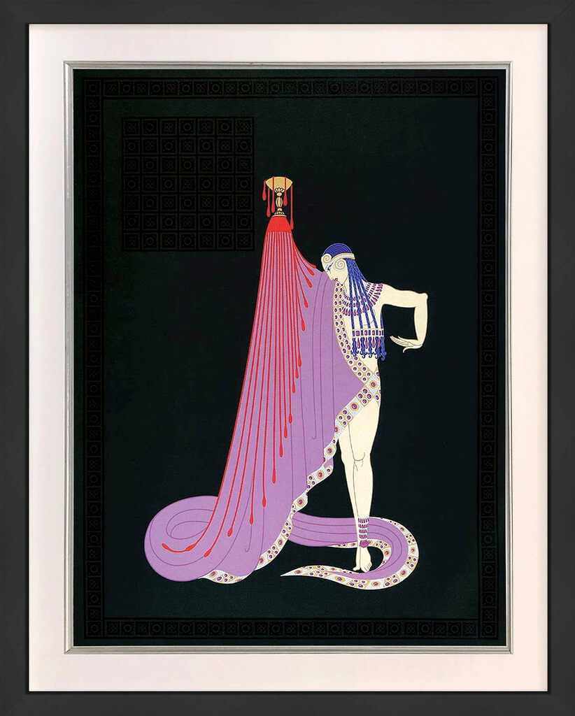 The Slave (framed signed embossed serigraph with foil stamping), 1979 by Erte