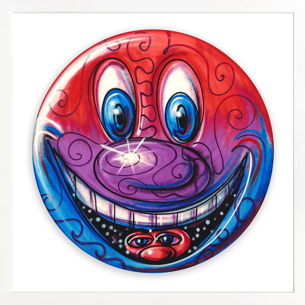 Plurble (framed hand signed screen print) by Kenny Scharf